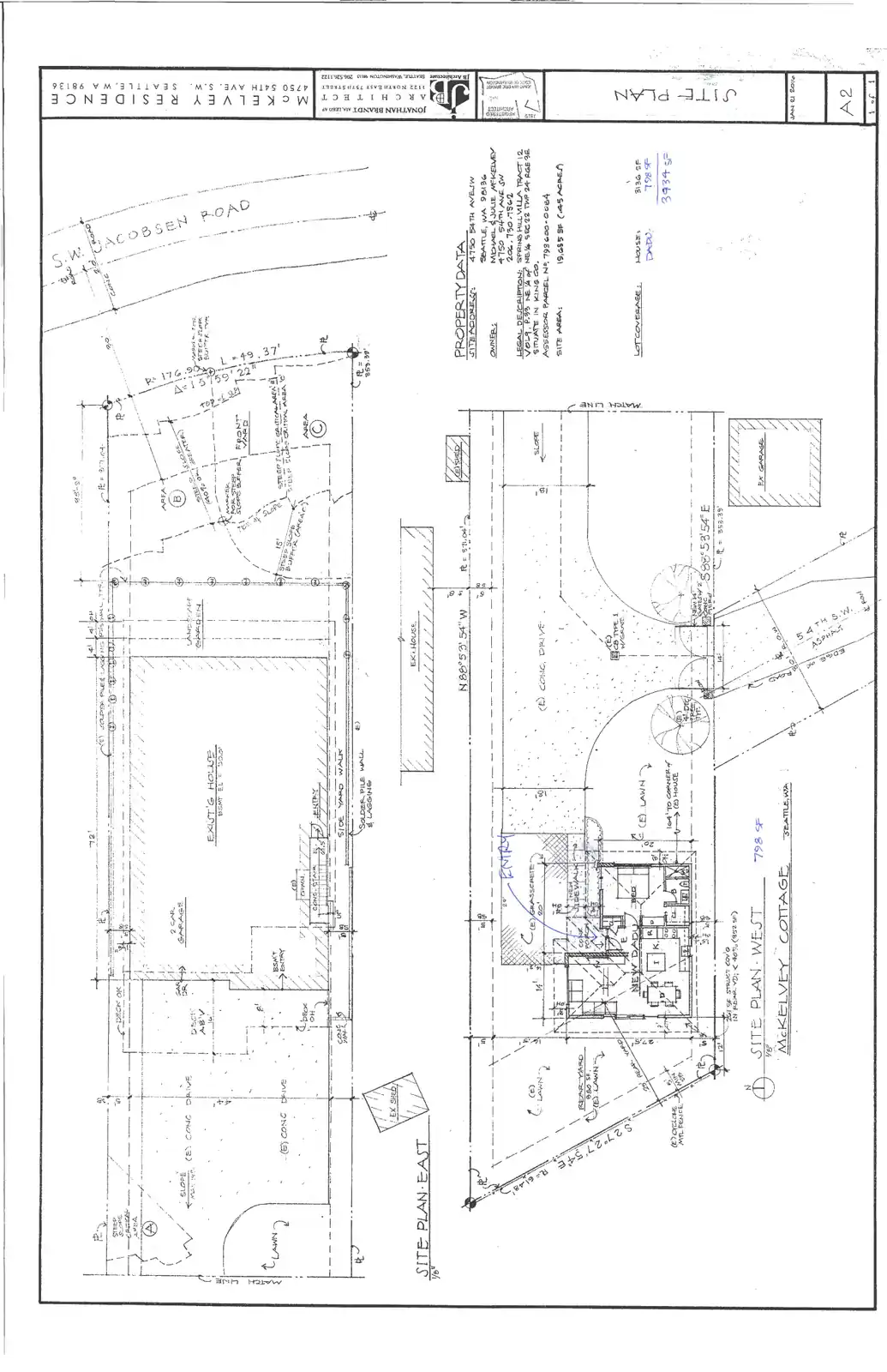 Site plan for 4750 54th Ave SW