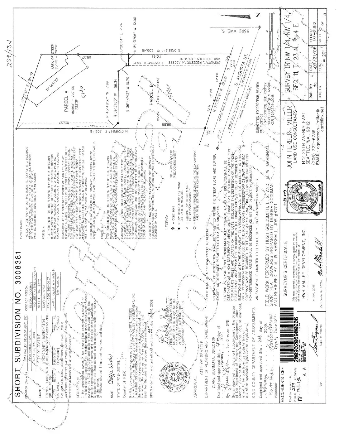 Site plan for 5140 S Augusta St