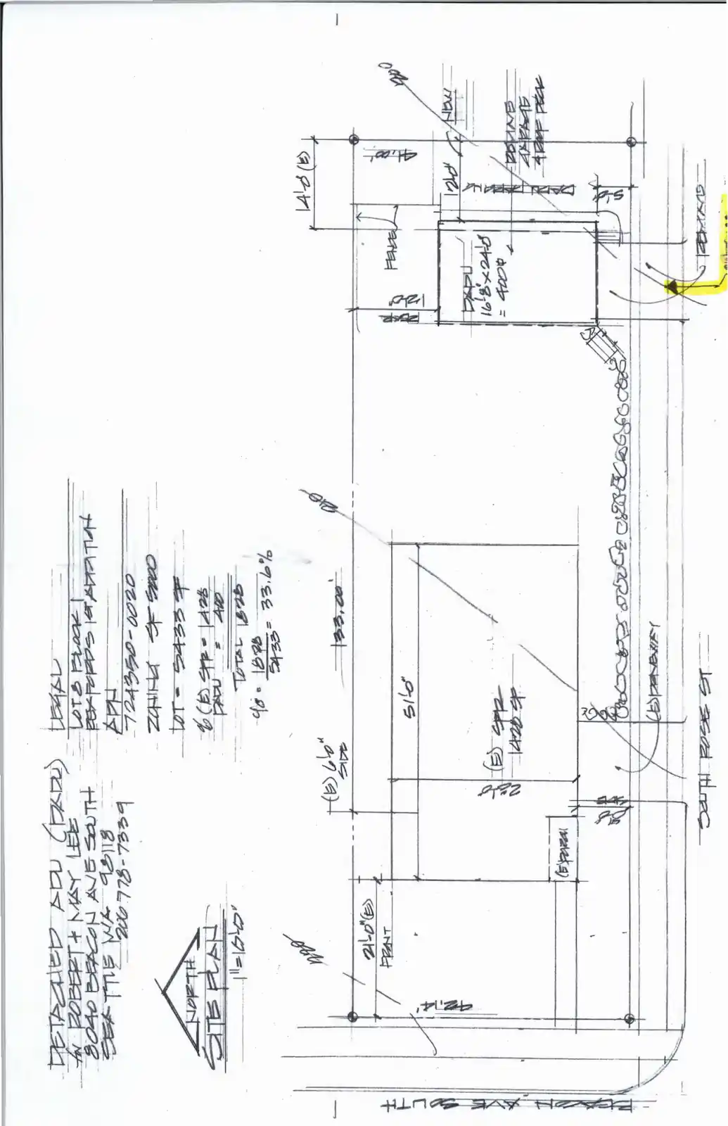 Site plan for 8040 Beacon Ave S