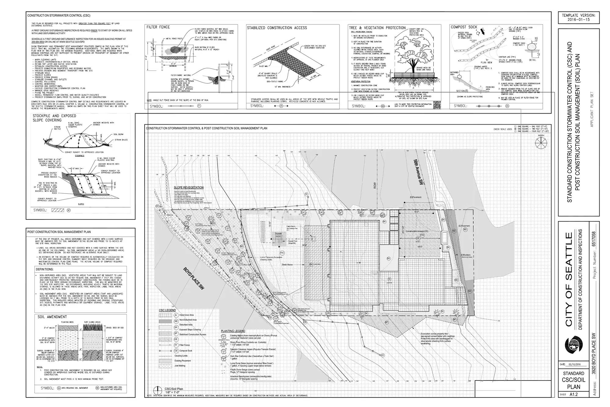Site plan for 3920 Boyd Pl SW