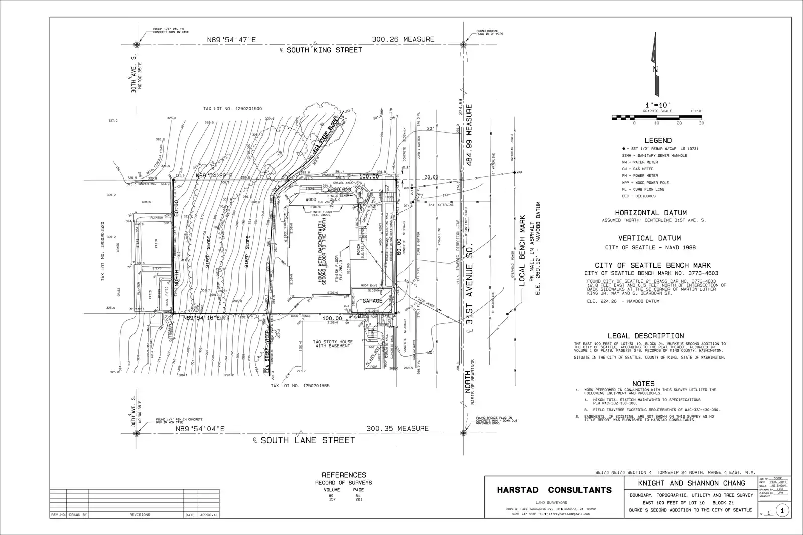 Site plan for 527 31st Ave S