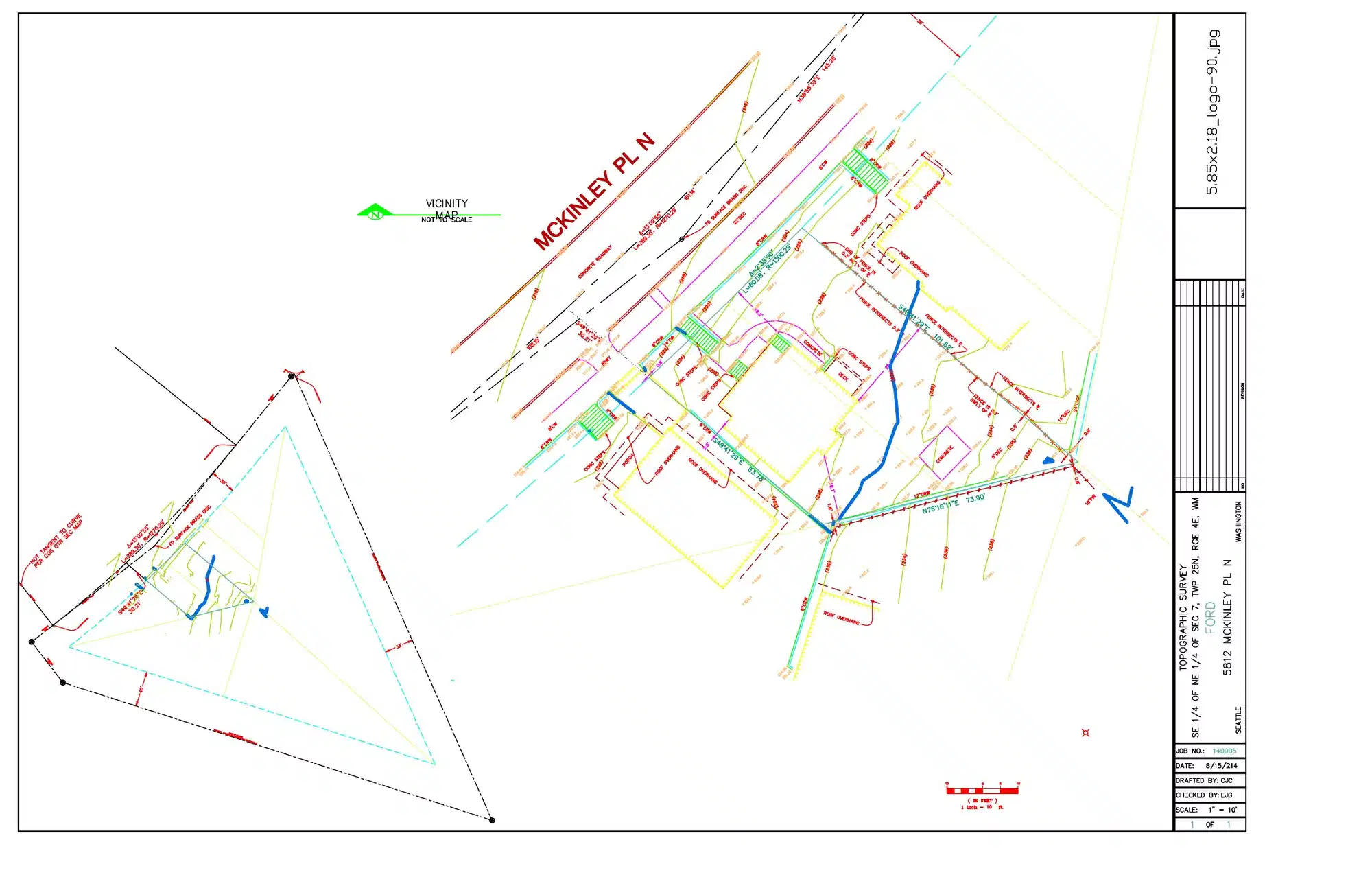 Site plan for 5812 Mckinley Pl N