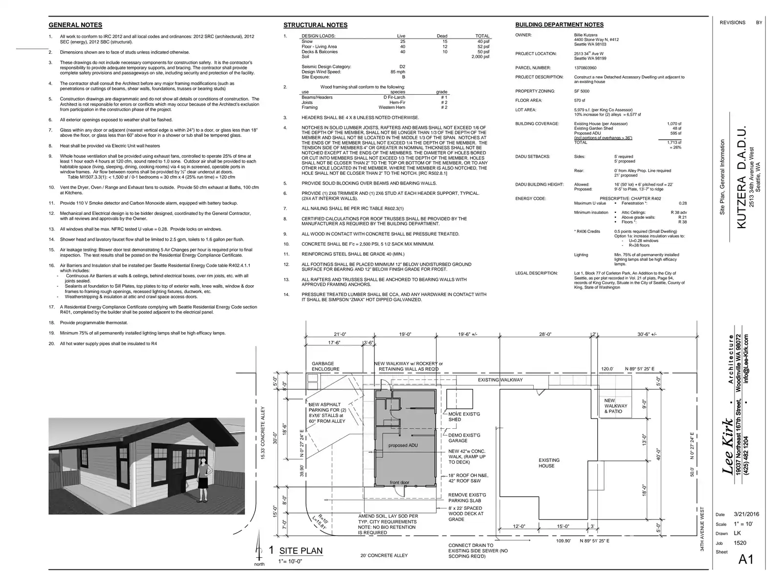 Site plan for 2513 34th Ave W