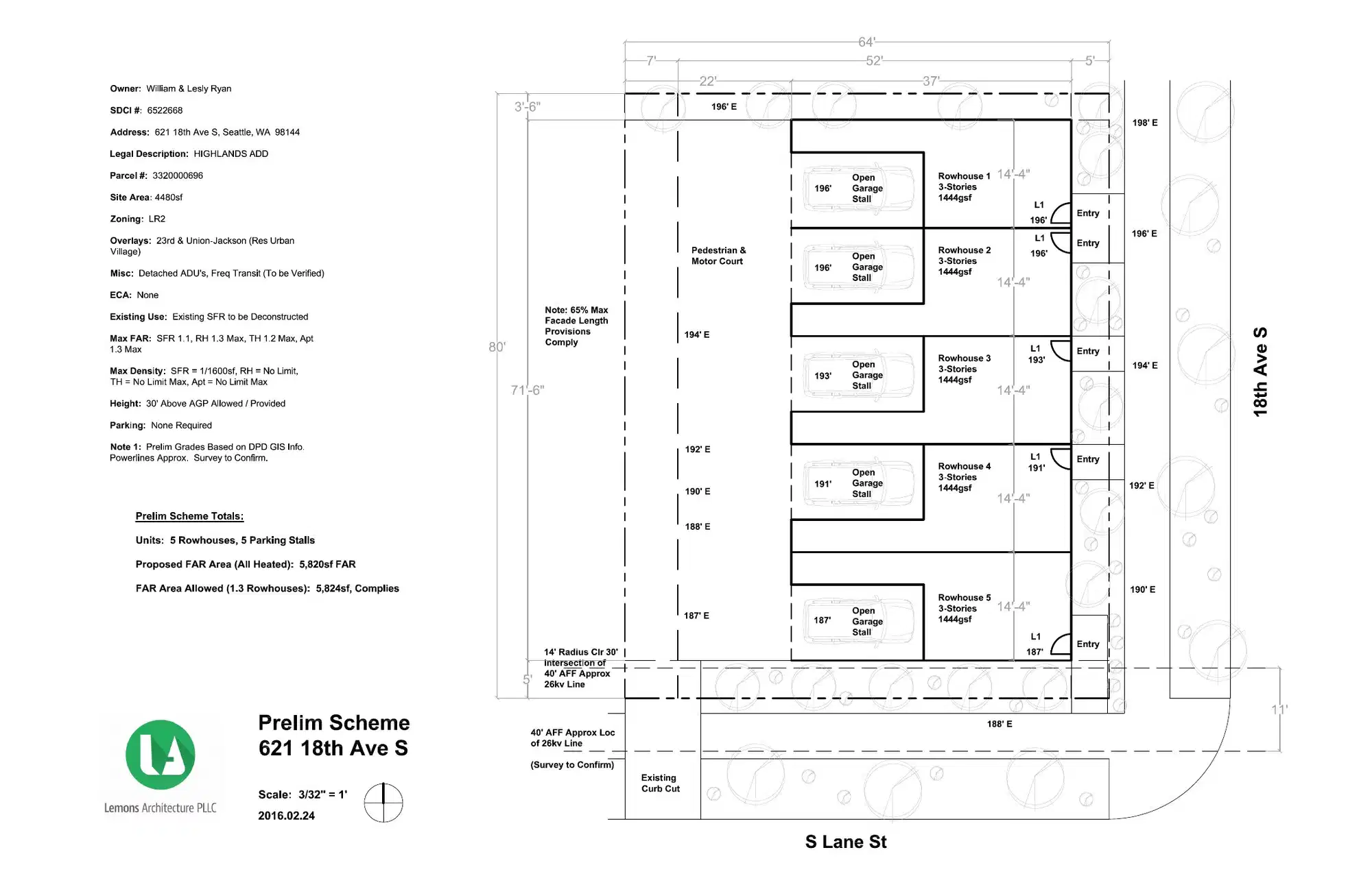 Site plan for 621 18th Ave S