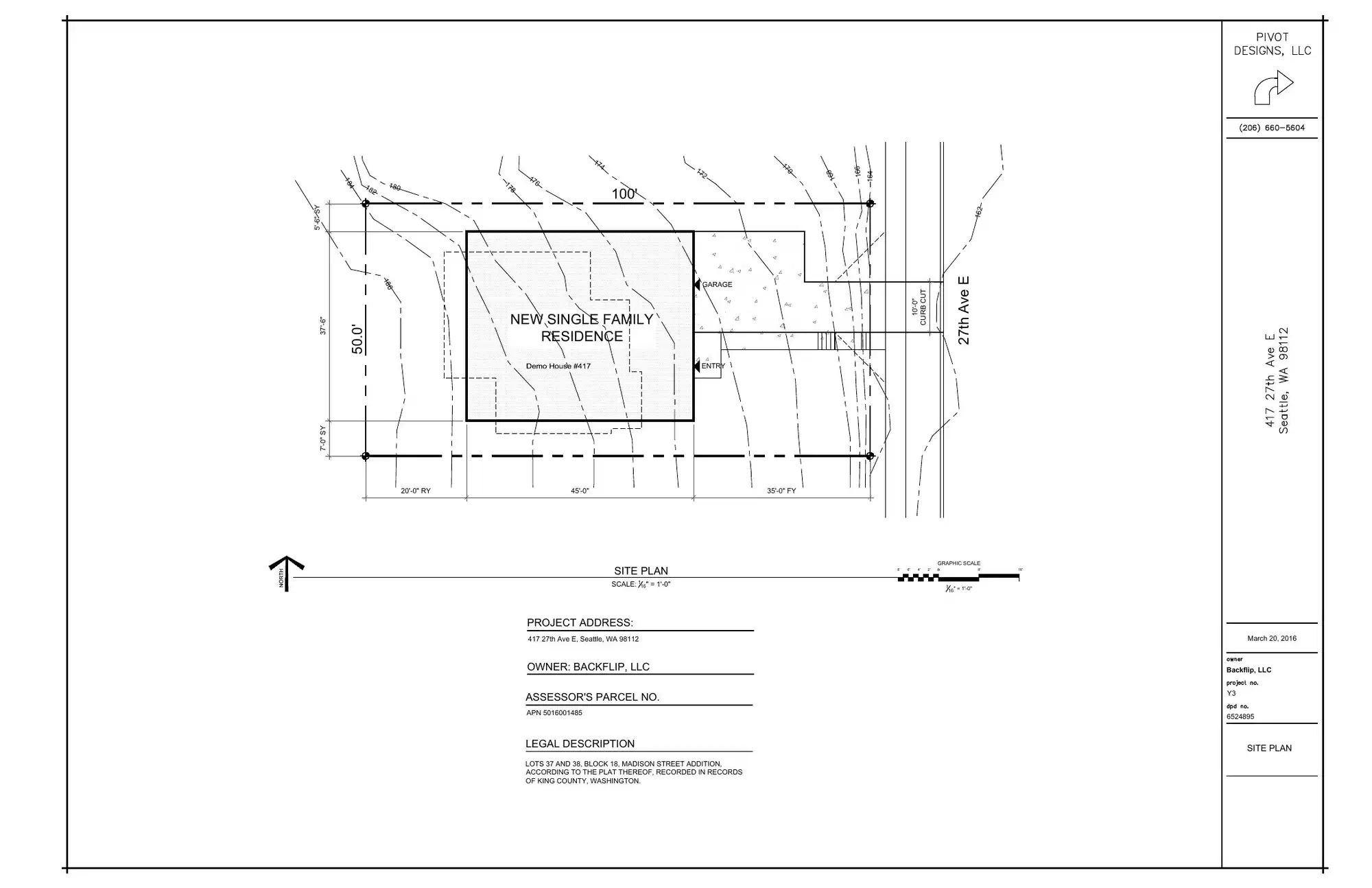 Site plan for 417 27th Ave E