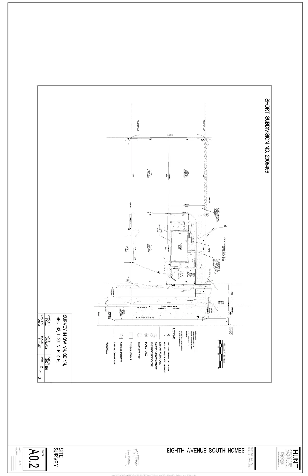 Site plan for 9169 8th Ave S