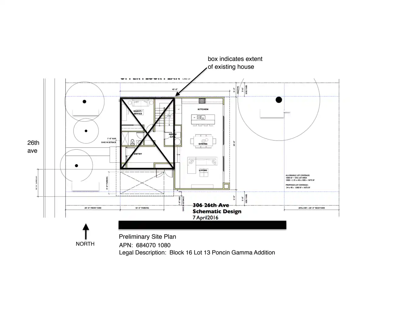 Site plan for 306 26th Ave