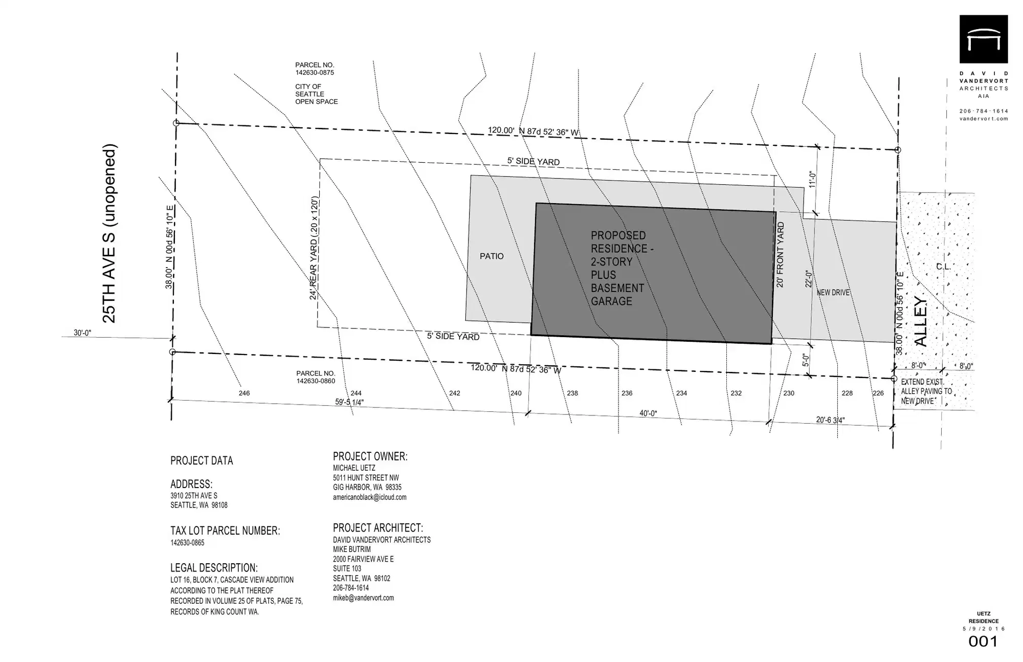 Site plan for 3910 25th Ave S