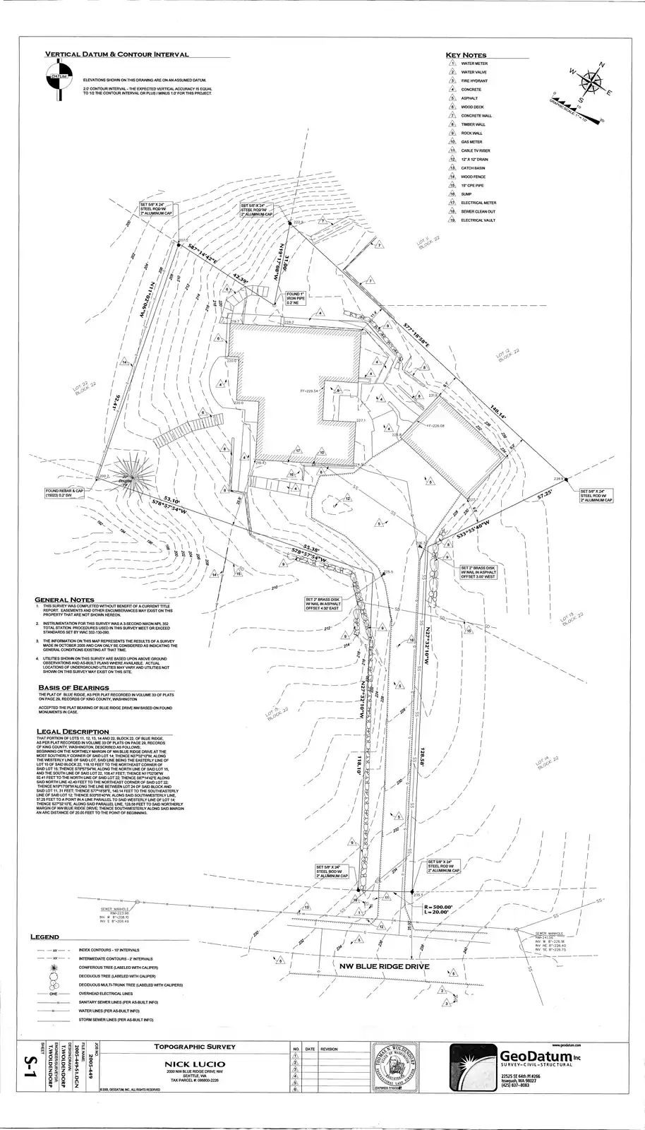Site plan for 2000 NW Blue Ridge Dr