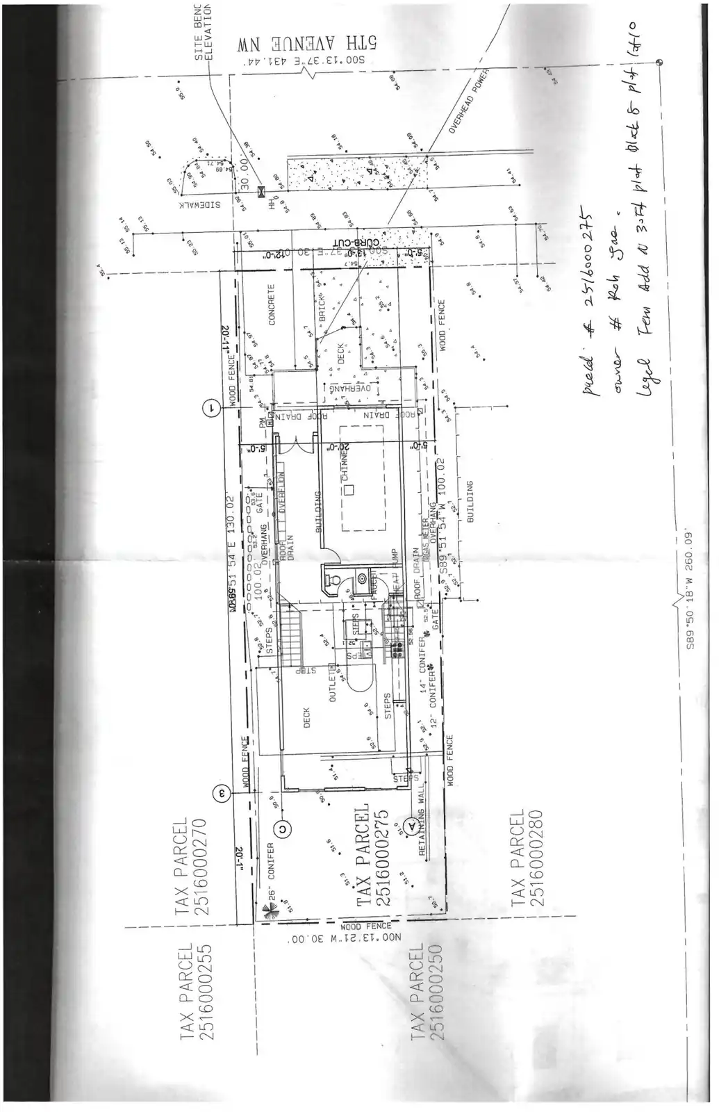 Site plan for 4223 5th Ave NW