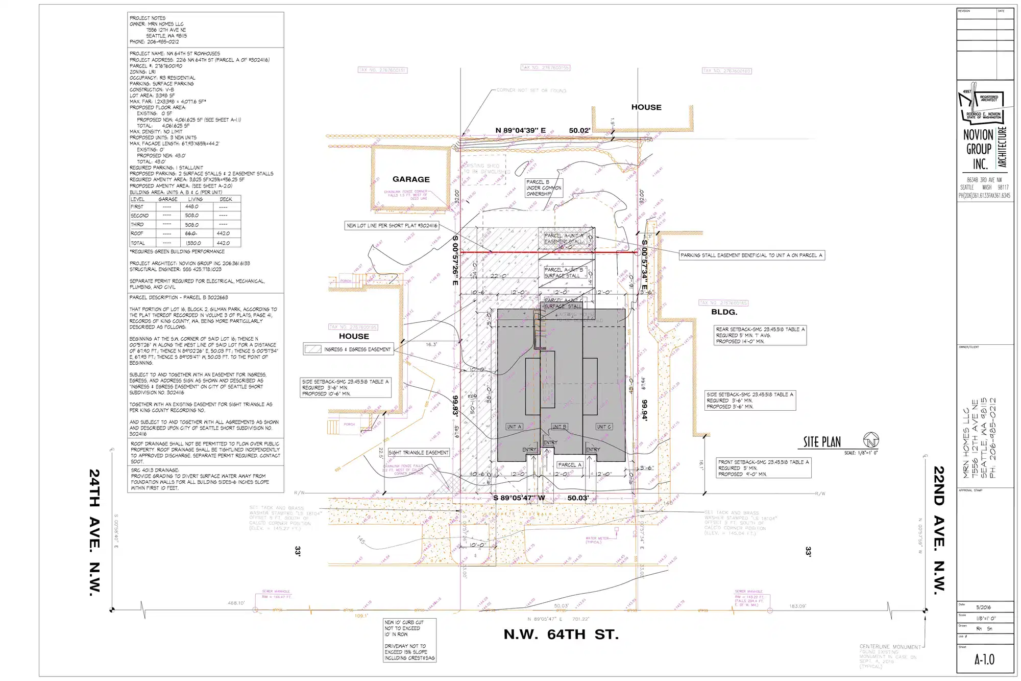 Site plan for 2216 NW 64th St