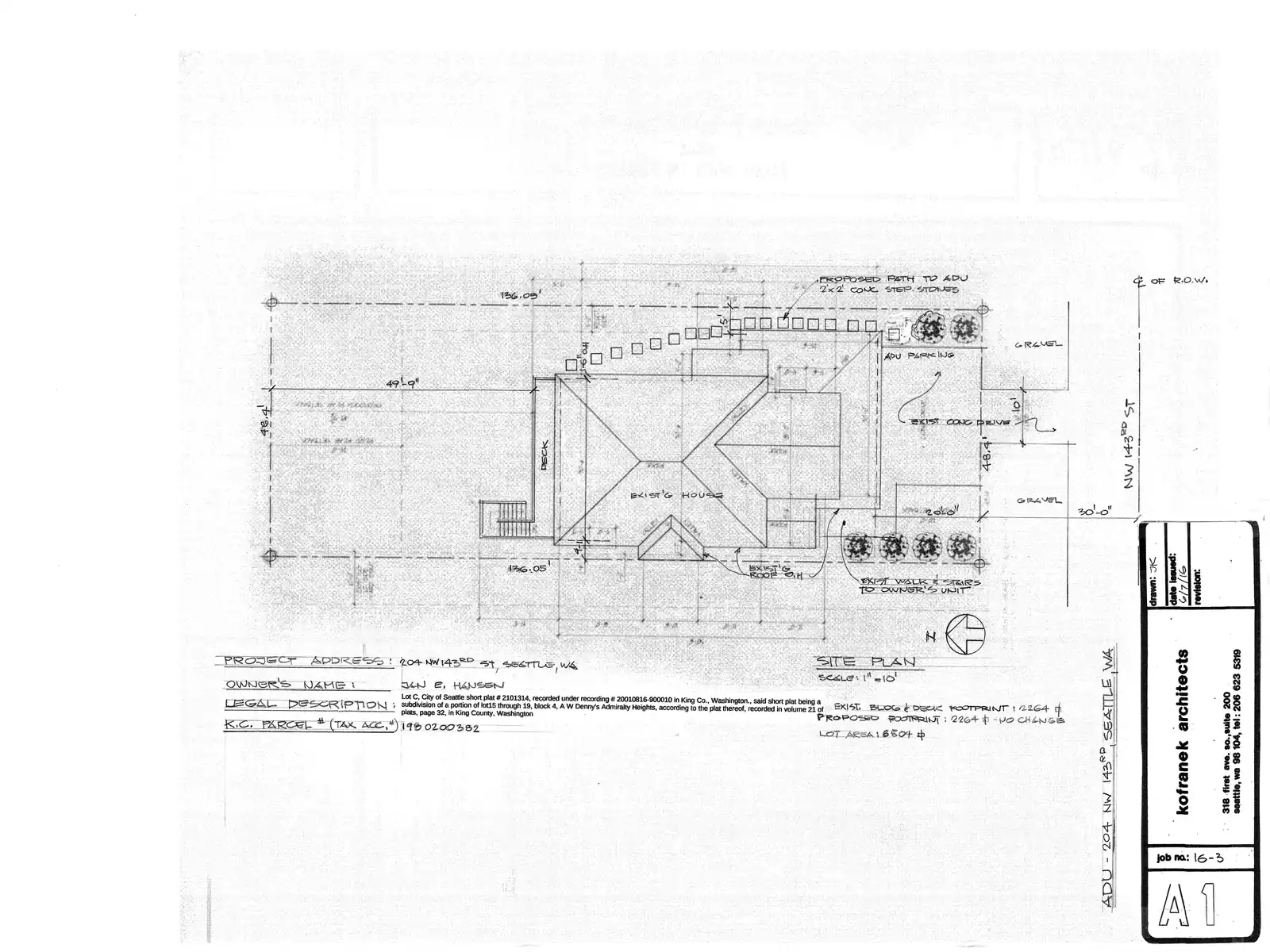 Site plan for 204 NW 143rd St
