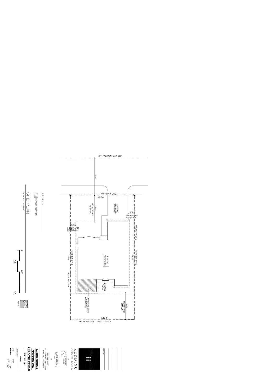 Site plan for 2840 West Viewmont Way W