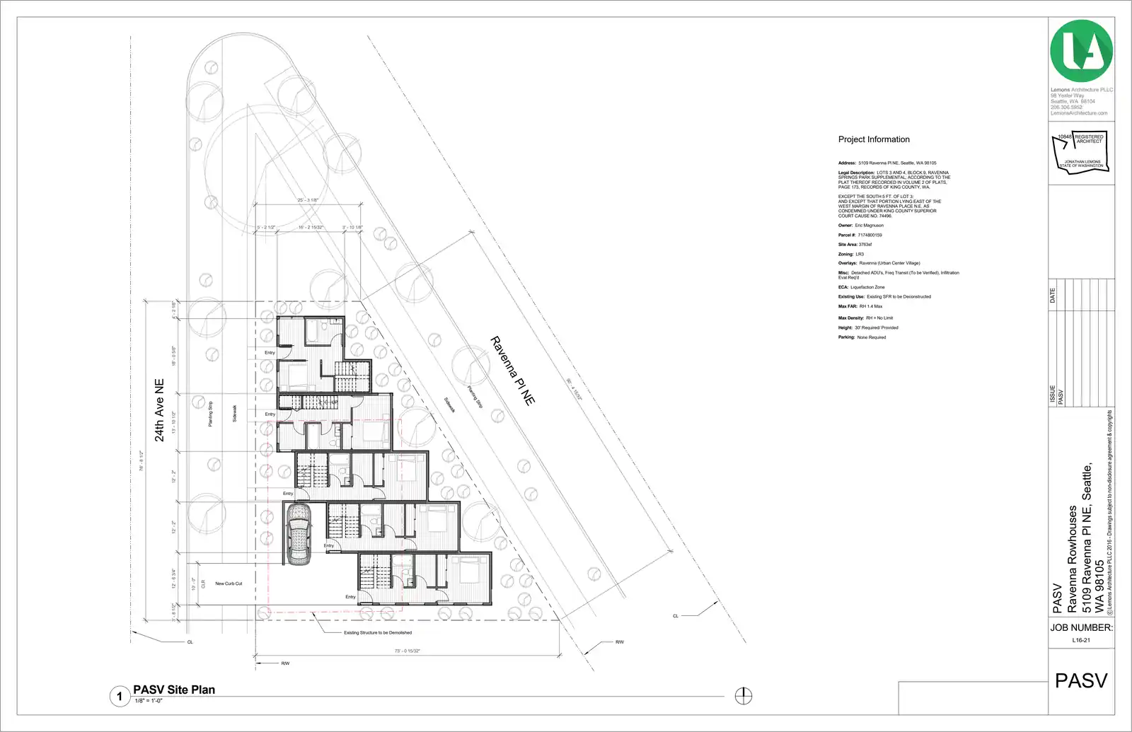 Site plan for 5109 Ravenna Pl NE