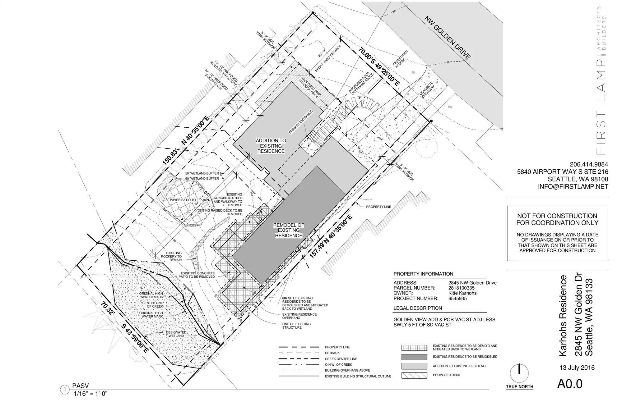 Site plan for 2845 NW Golden Dr