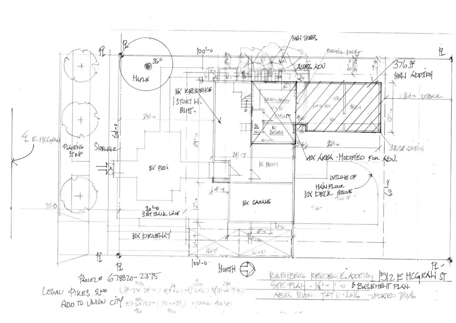 Site plan for 1512 E Mcgraw St