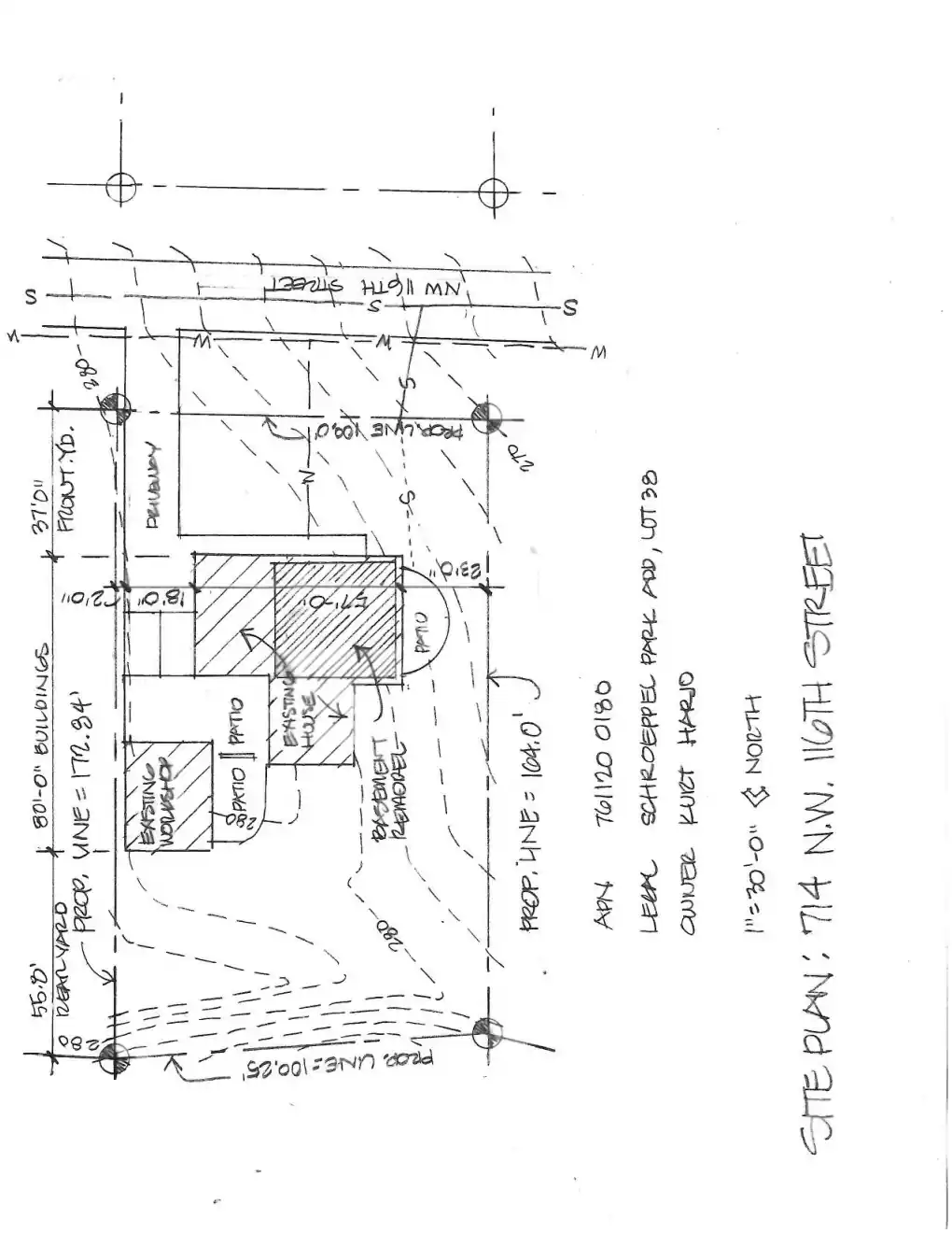 Site plan for 714 NW 116th St