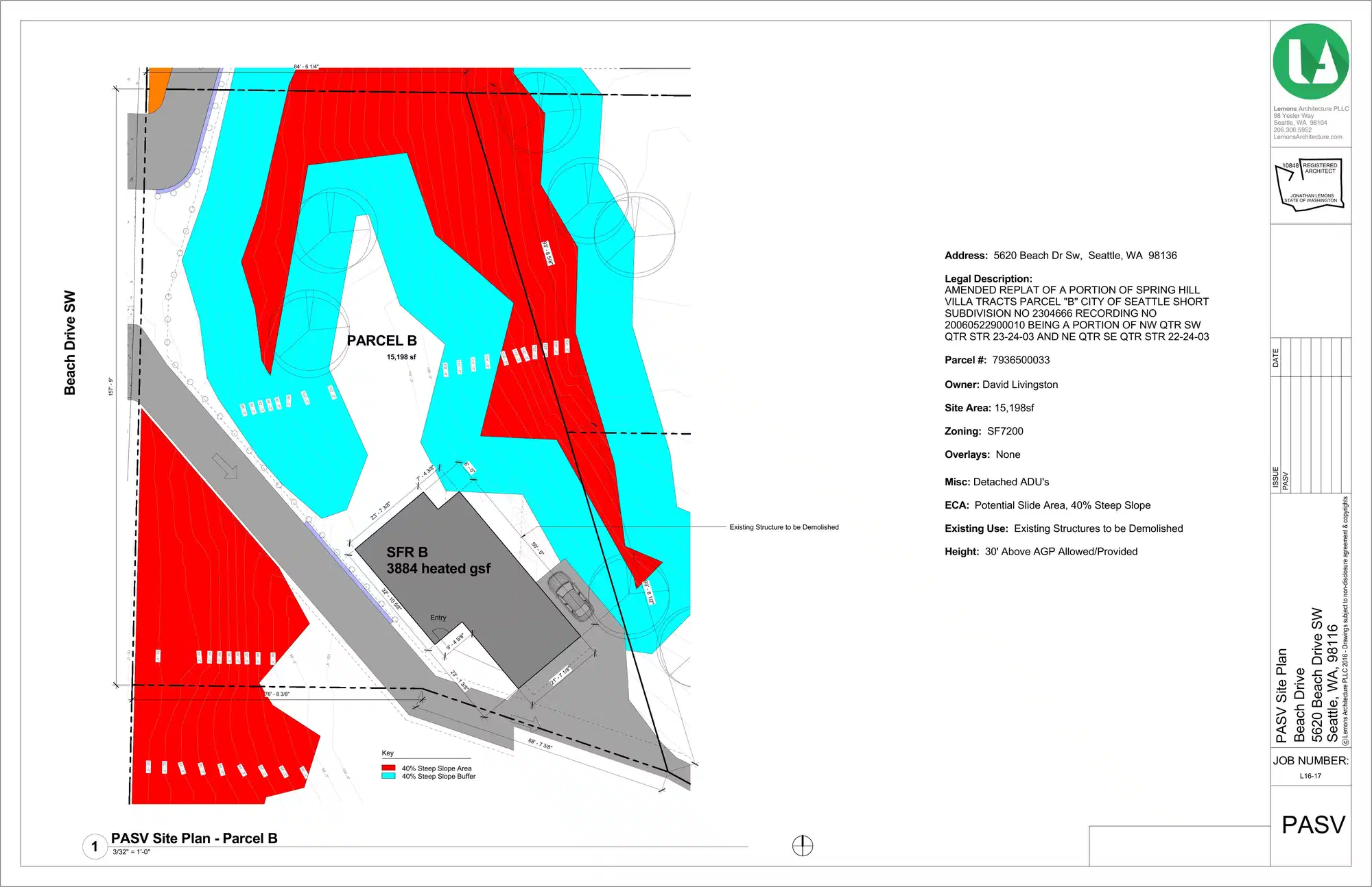 Site plan for 5620 Beach Dr SW