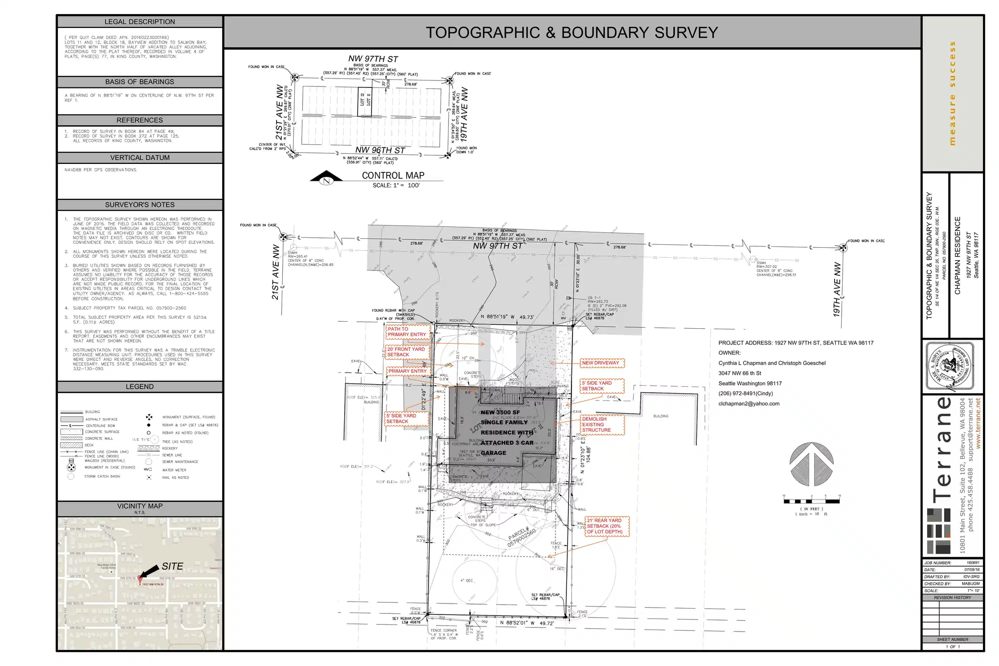 Site plan for 1927 NW 97th St