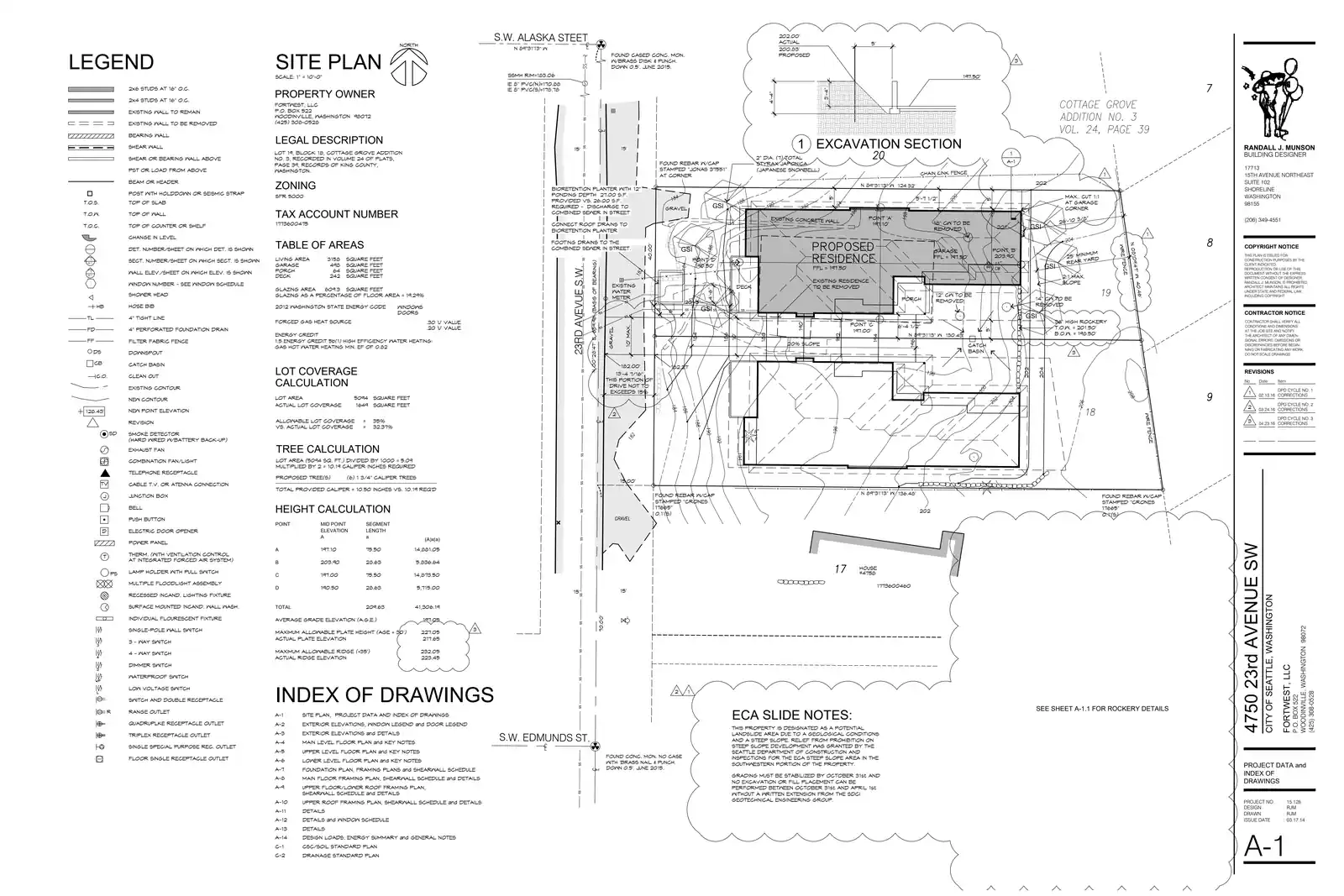 Site plan for 4750 23rd Ave SW