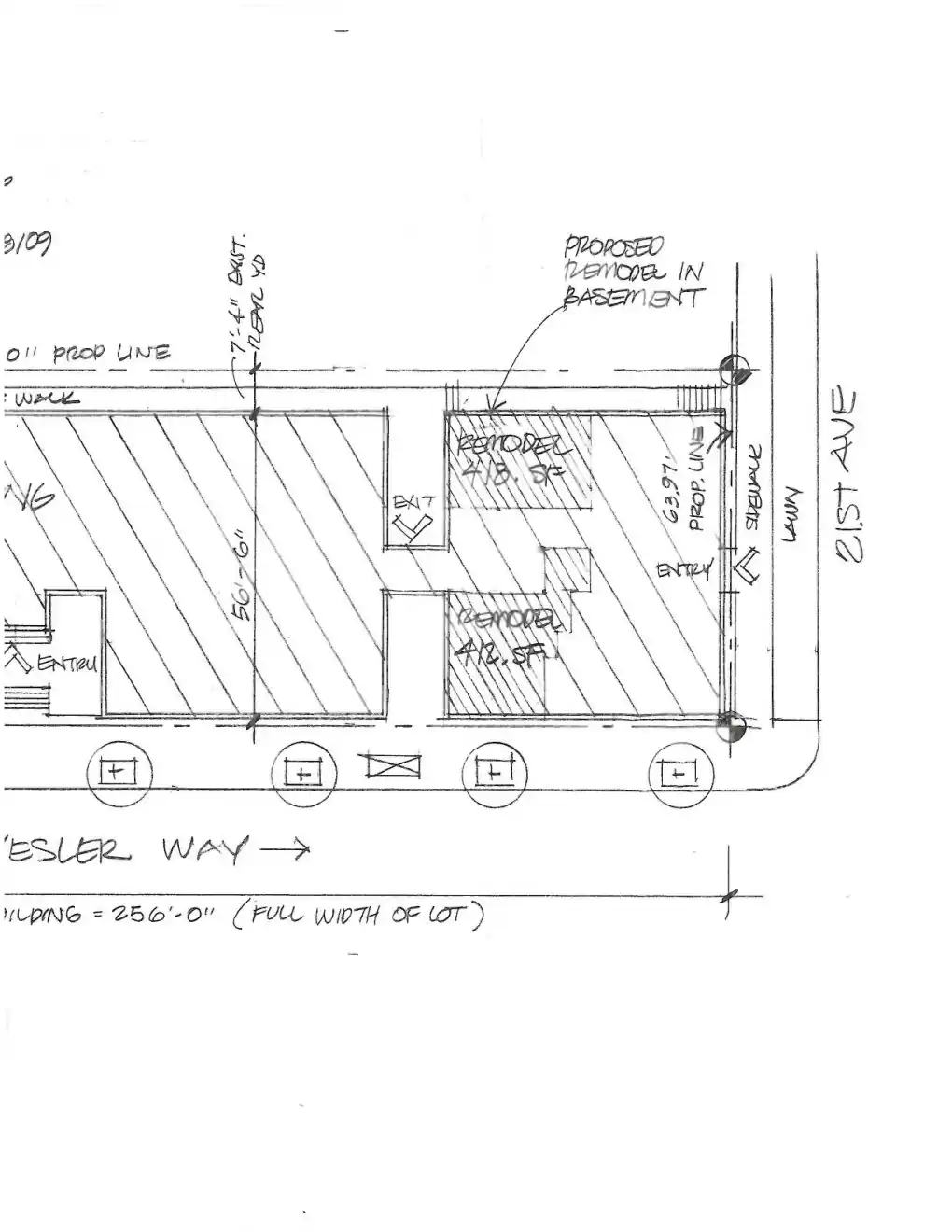Site plan for 2014 E Yesler Way