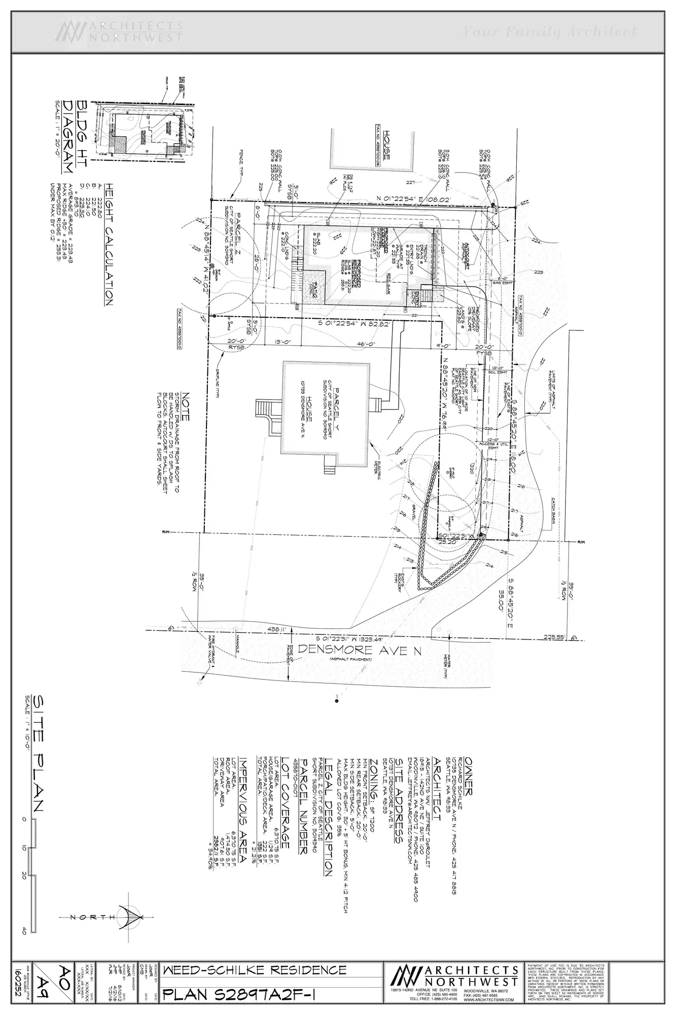 Site plan for 10737 Densmore Ave N