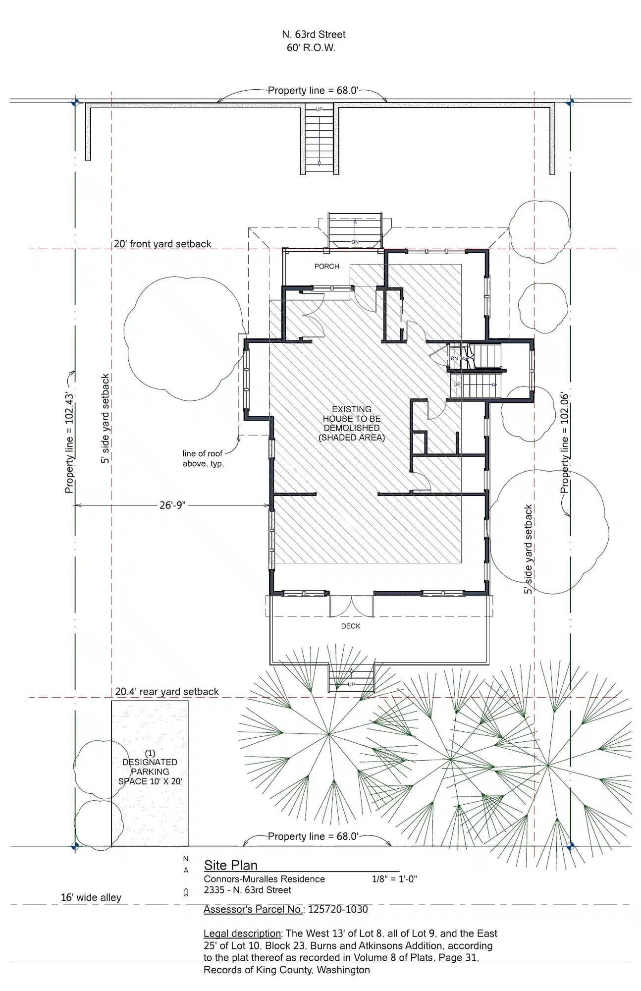 Site plan for 2335 N 63rd St