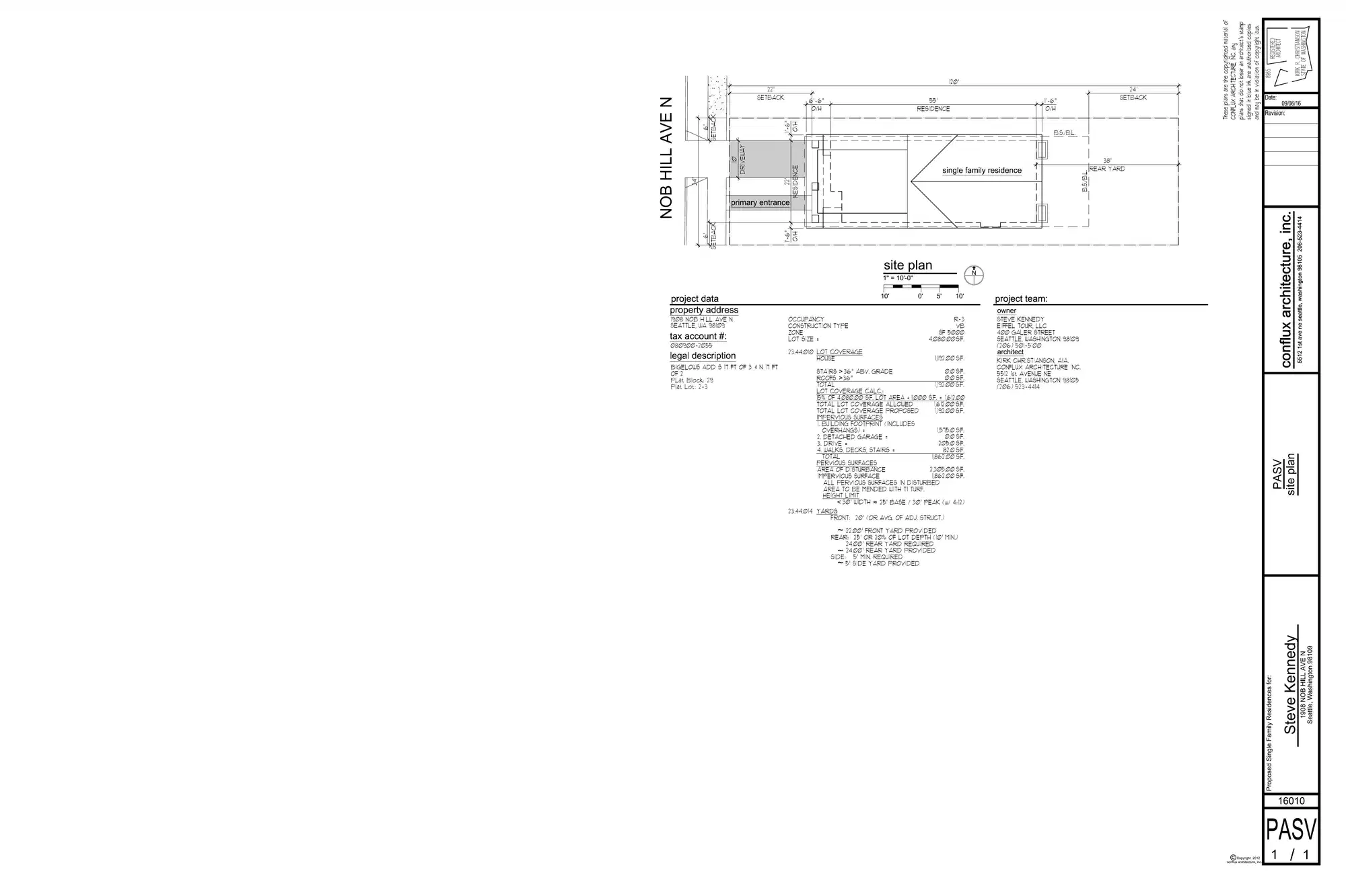 Site plan for 1908 Nob Hill Ave N