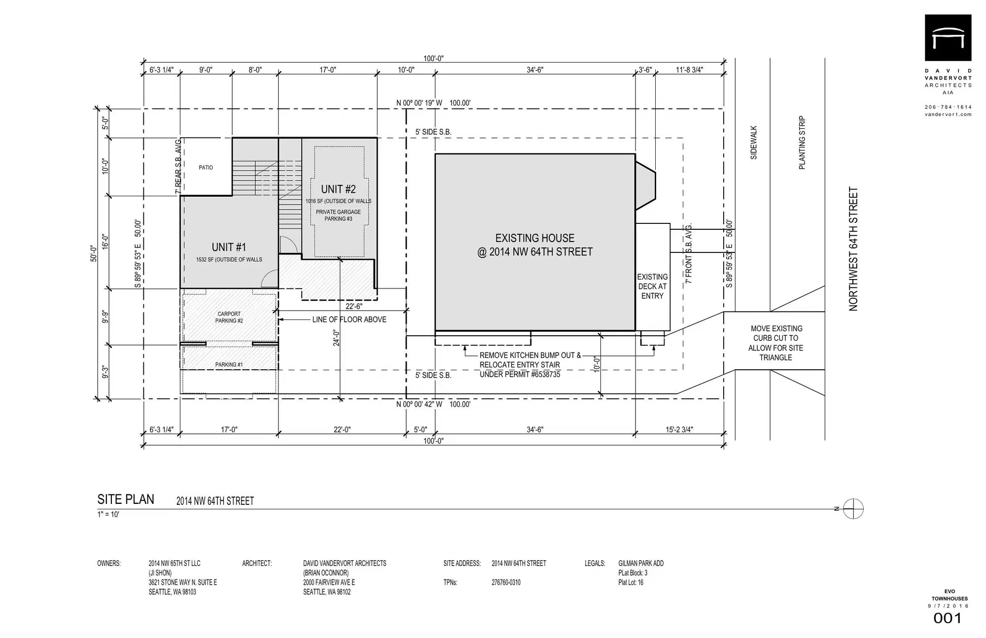 Site plan for 2016 NW 64th St