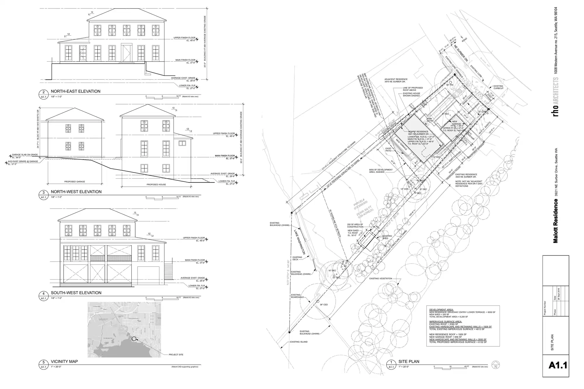 Site plan for 3921 NE Surber Dr