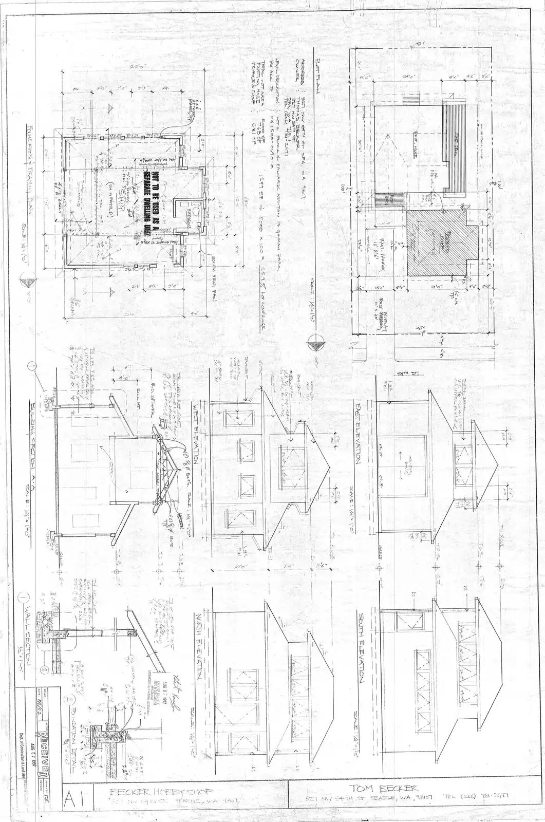 Site plan for 327 NW 54th St