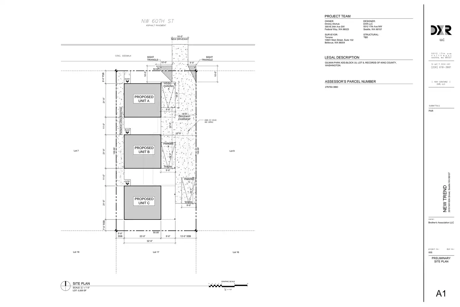 Site plan for 2021 NW 60th St