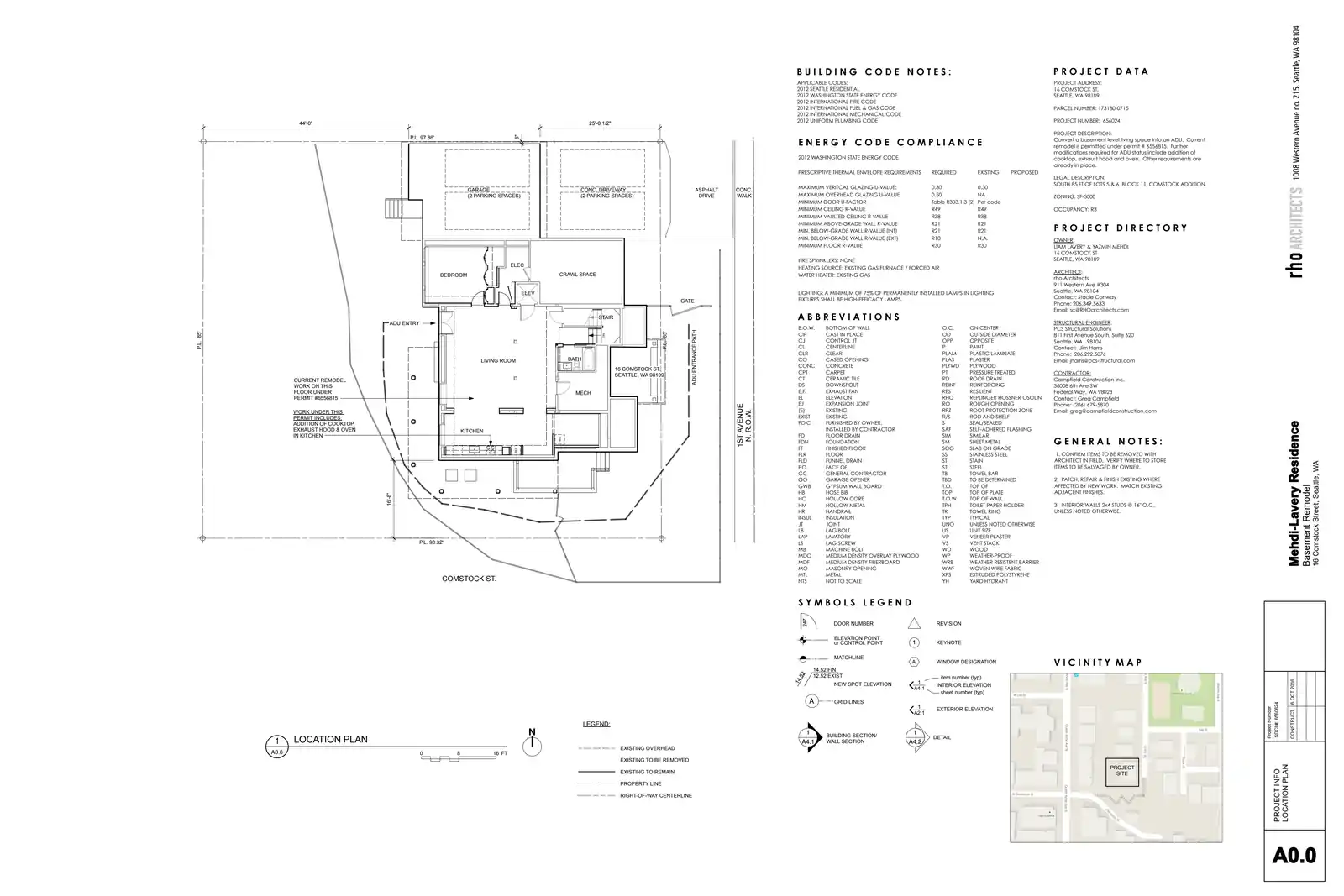 Site plan for 16 Comstock St