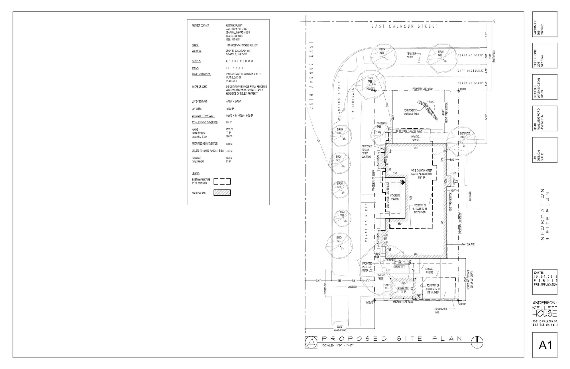 Site plan for 2412 25th Ave E