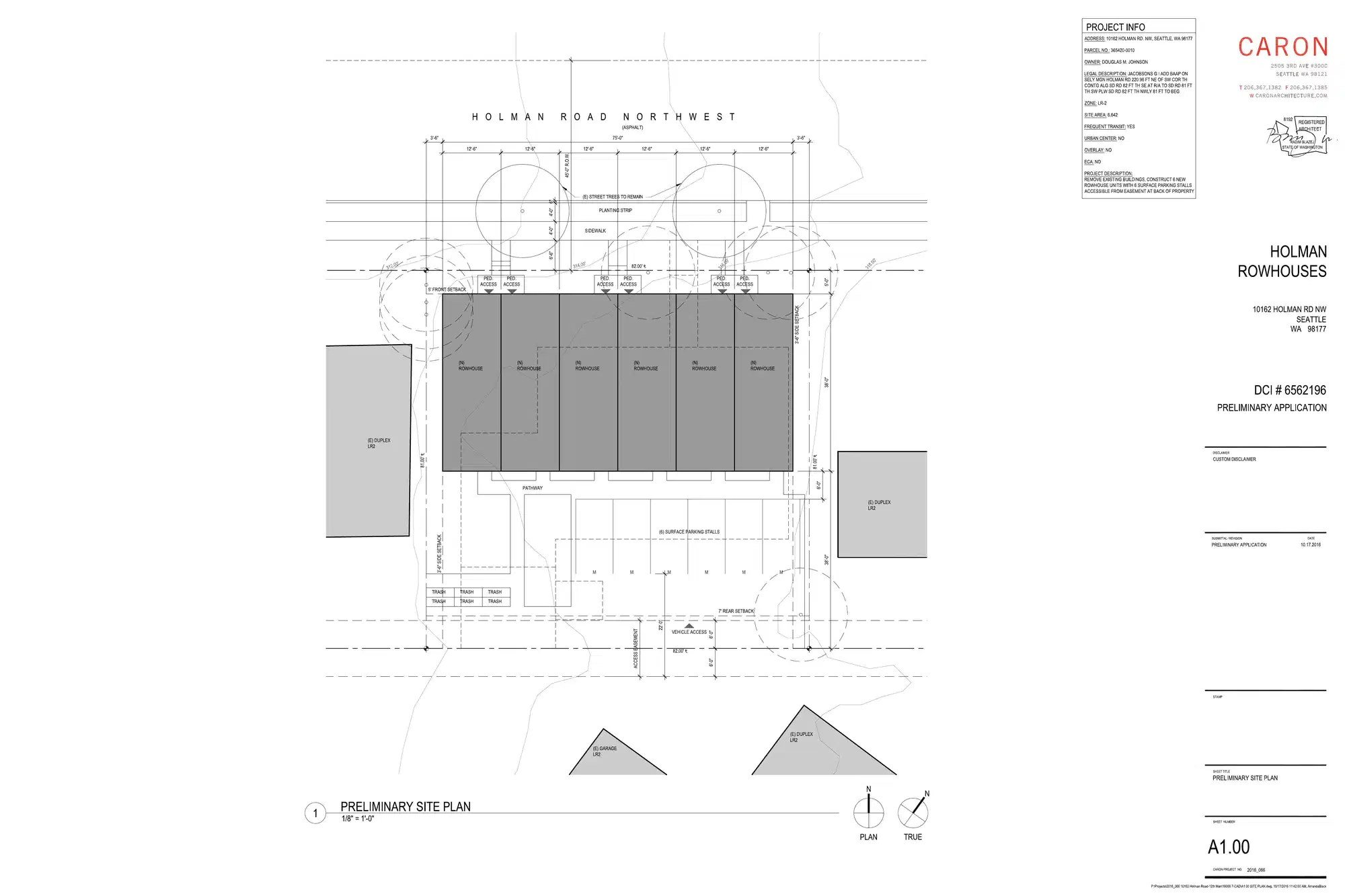 Site plan for 10162 Holman Rd NW