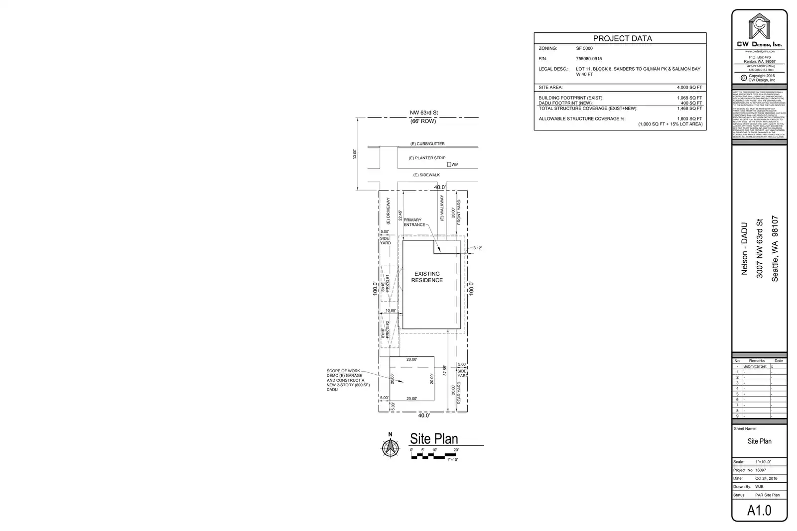 Site plan for 3007 NW 63rd St