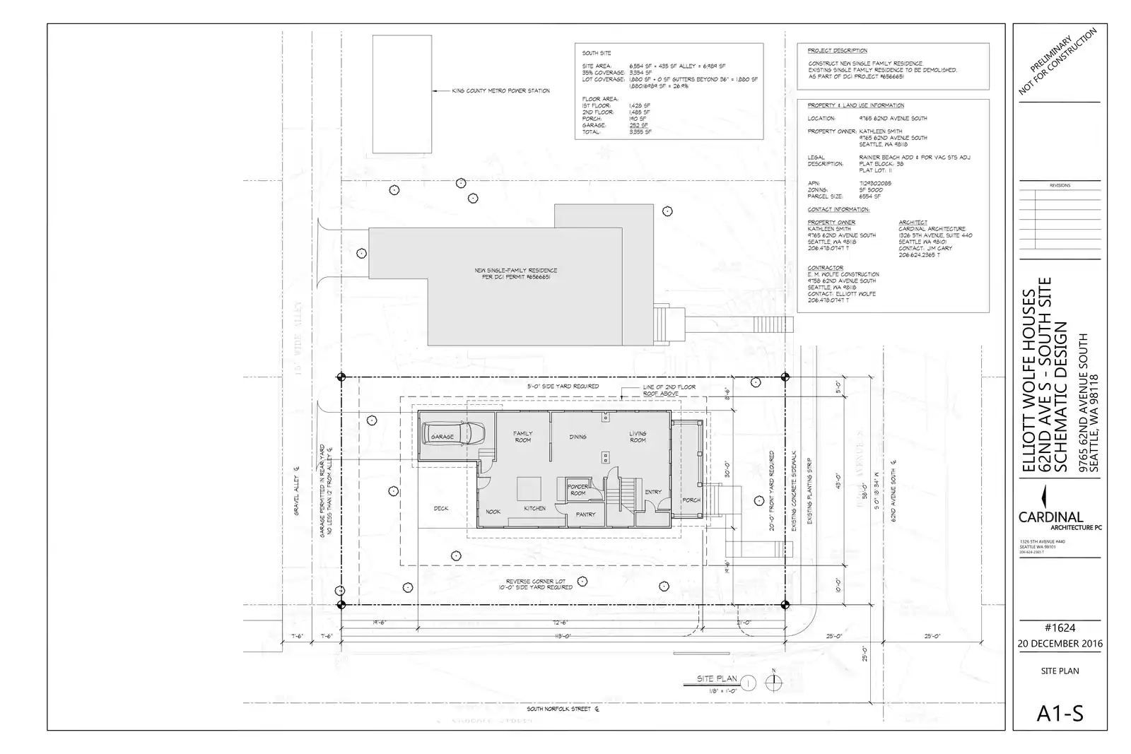 Site plan for 9765 62nd Ave S