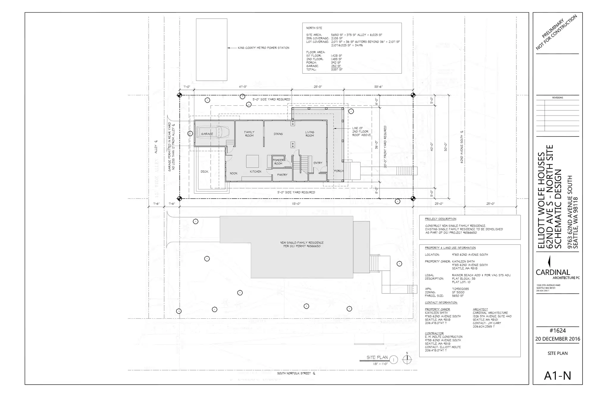 Site plan for 9763 62nd Ave S