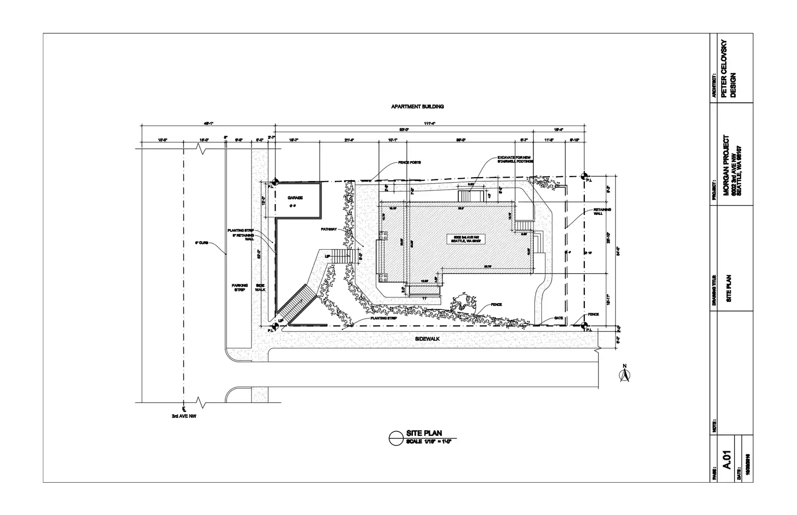 Site plan for 6002 3rd Ave NW
