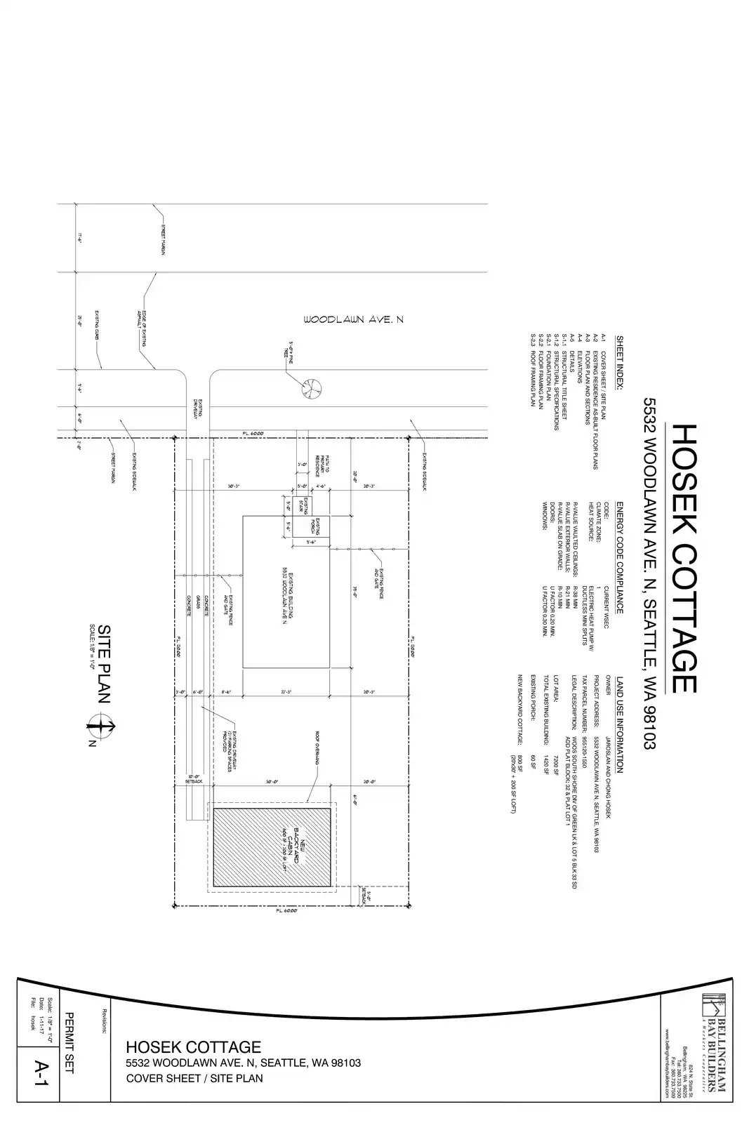 Site plan for 5532 Woodlawn Ave N