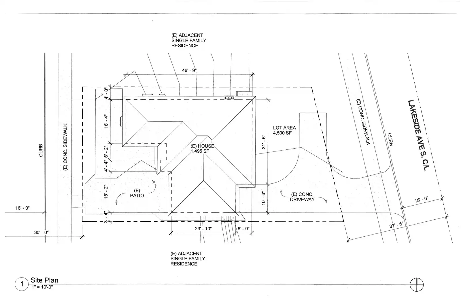 Site plan for 1420 36th Ave S