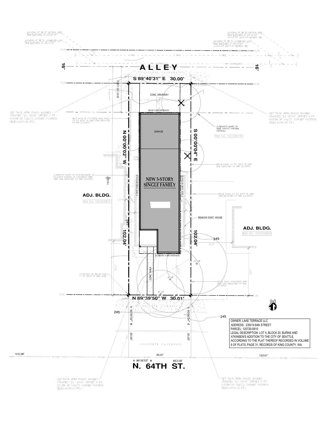 Site plan for 2350 N 64th St
