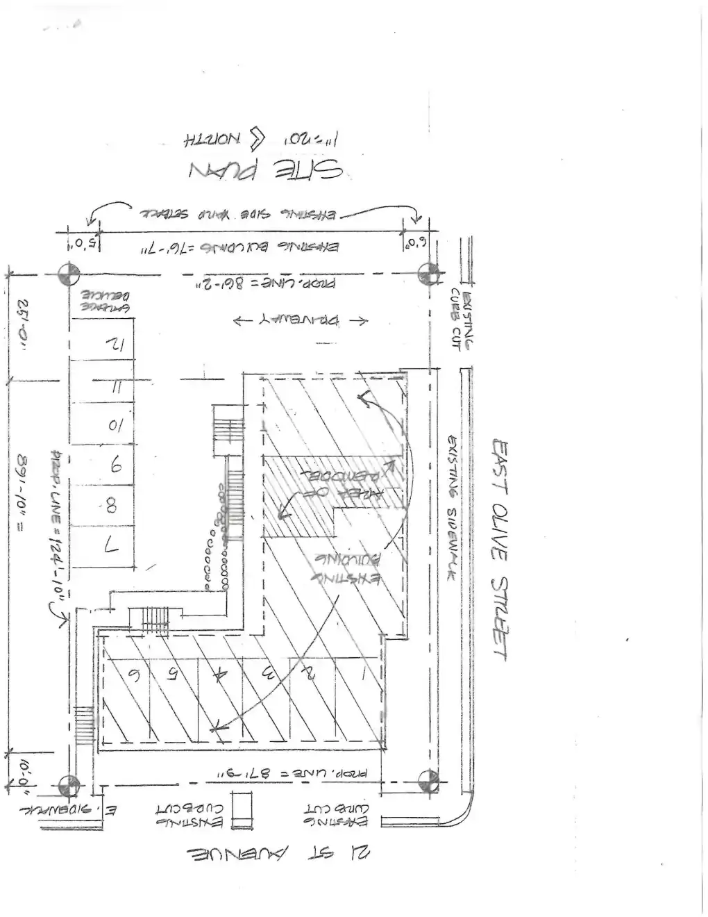 Site plan for 1653 21st Ave