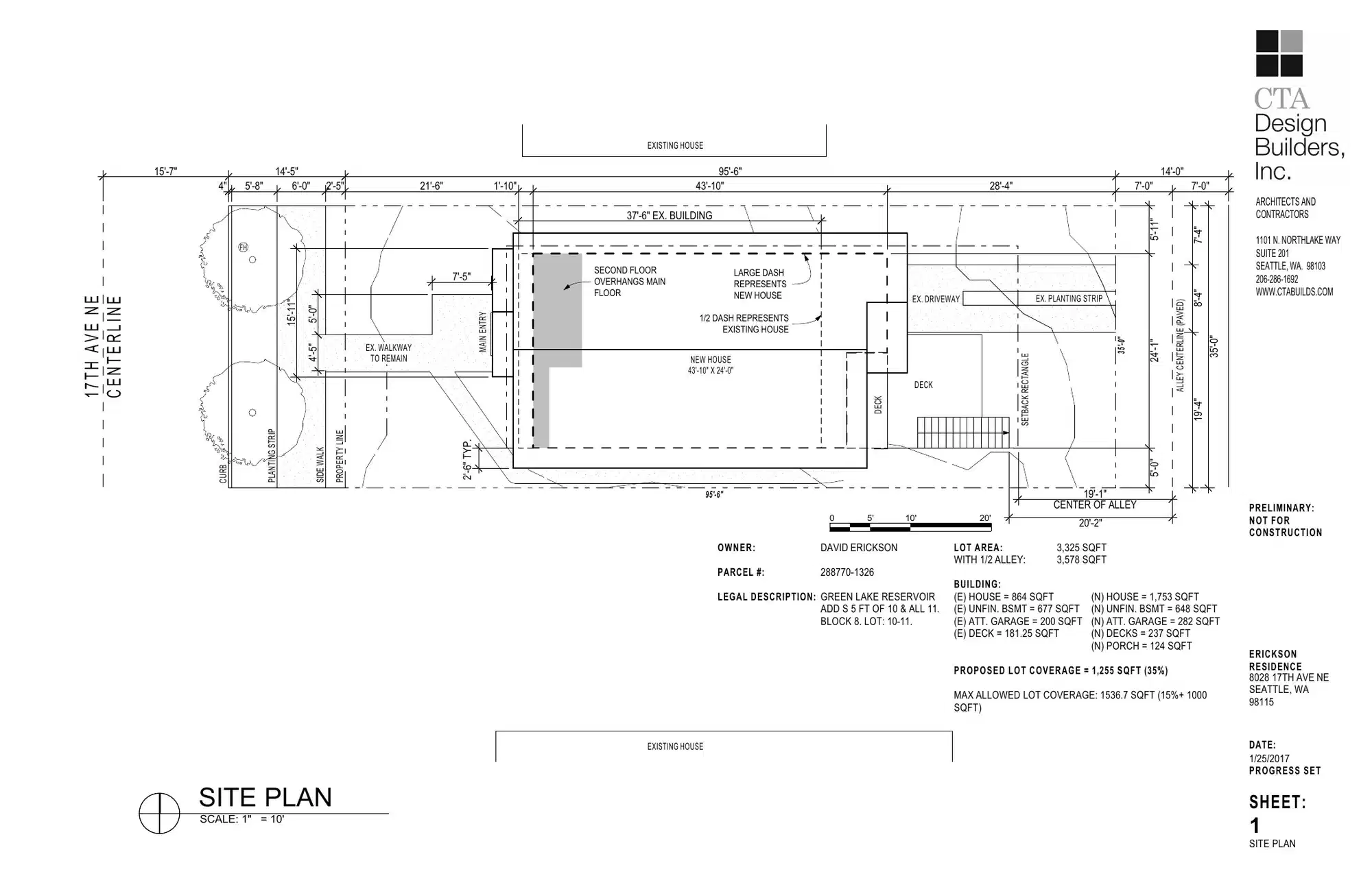Site plan for 8028 17th Ave NE