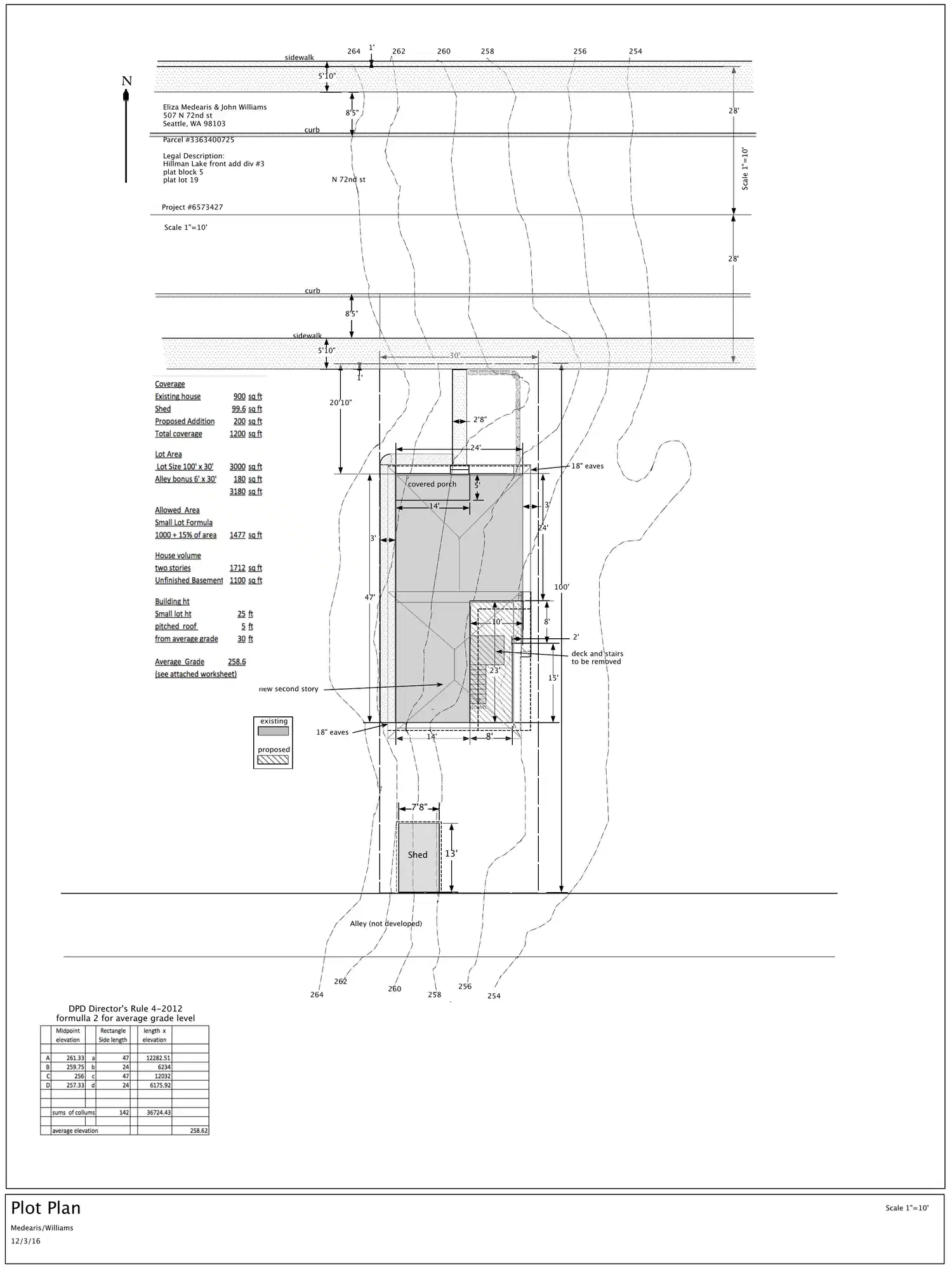 Site plan for 507 N 72nd St