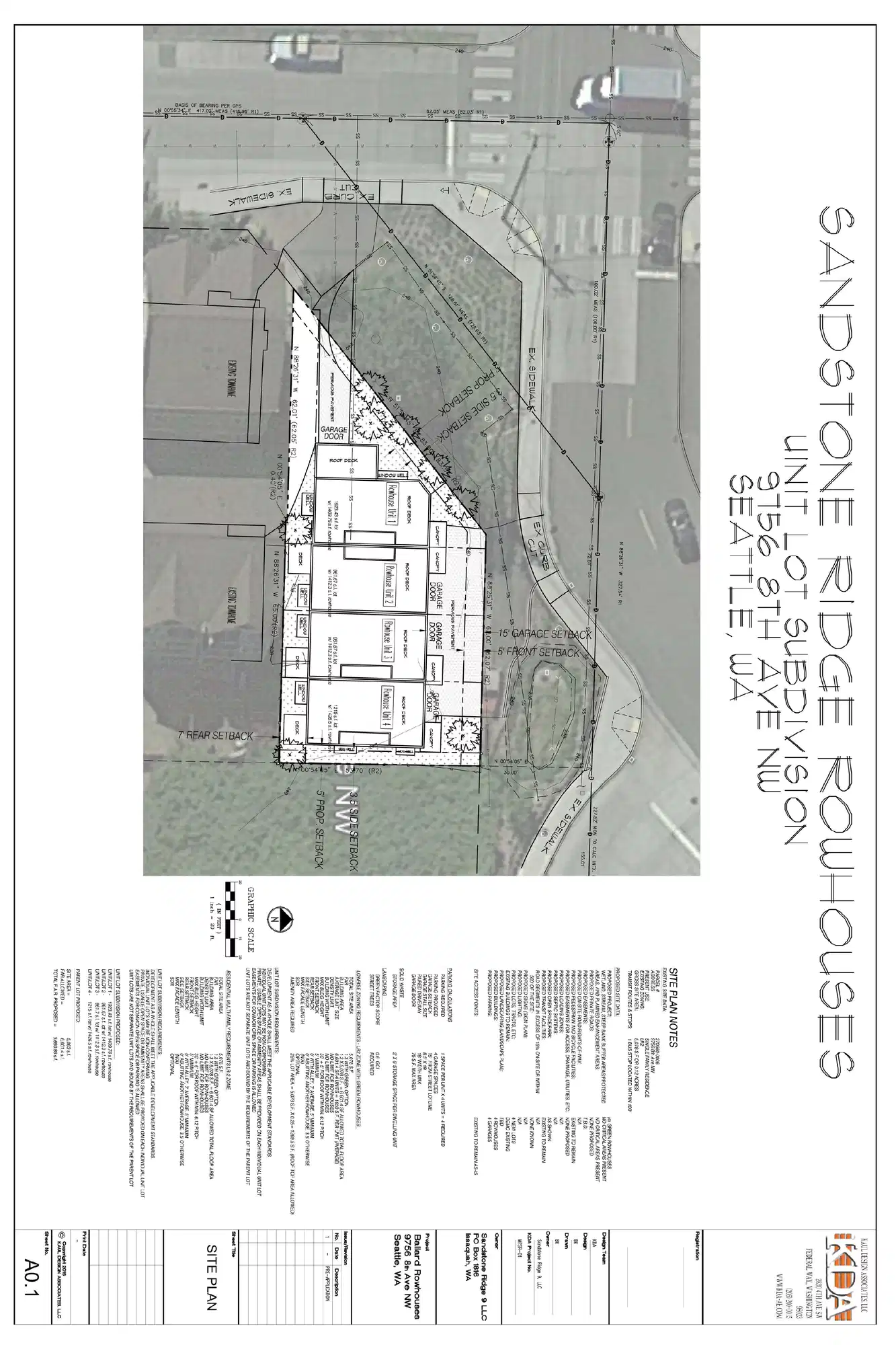 Site plan for 9756 8th Ave NW