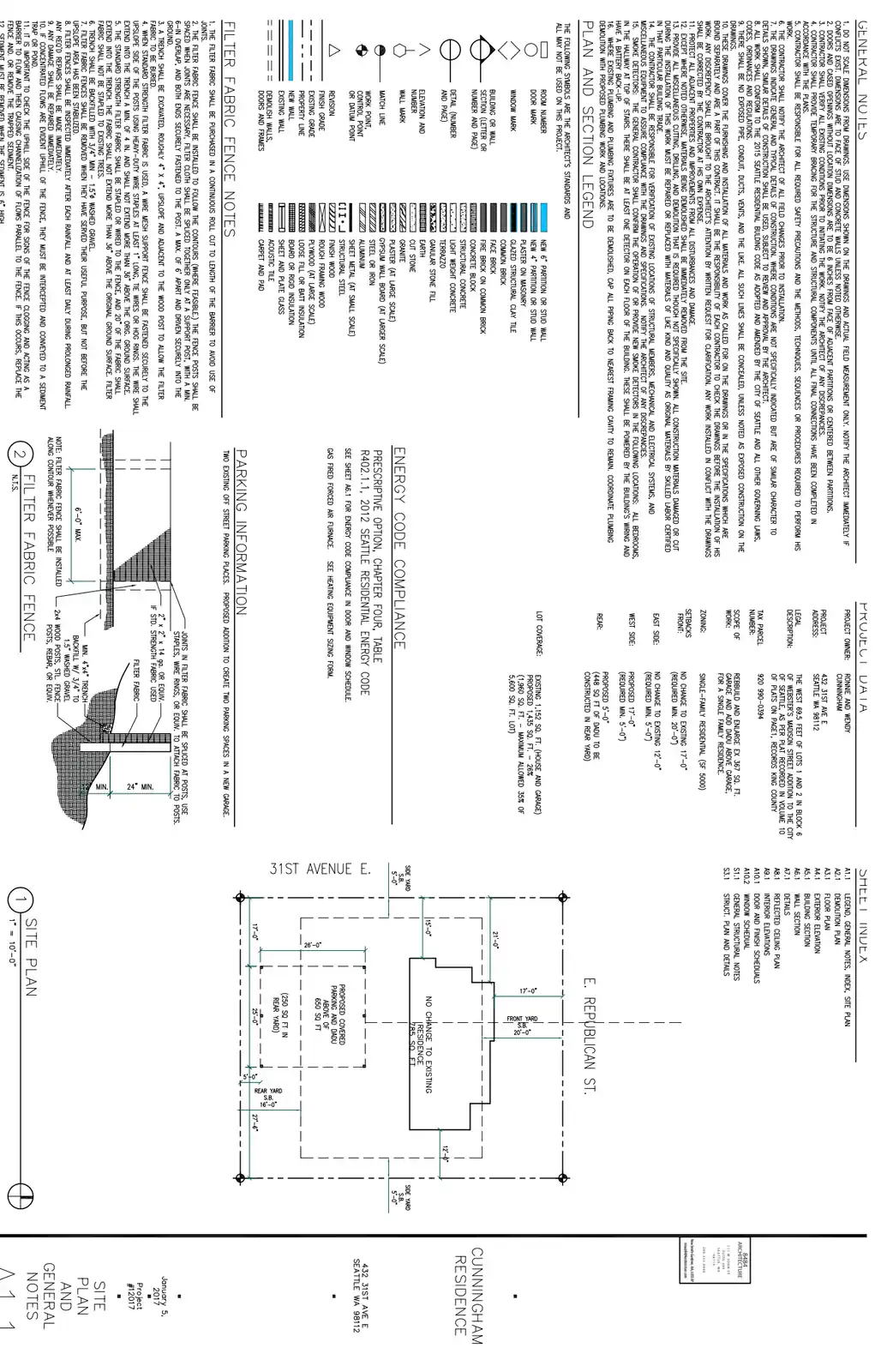 Site plan for 432 31st Ave E