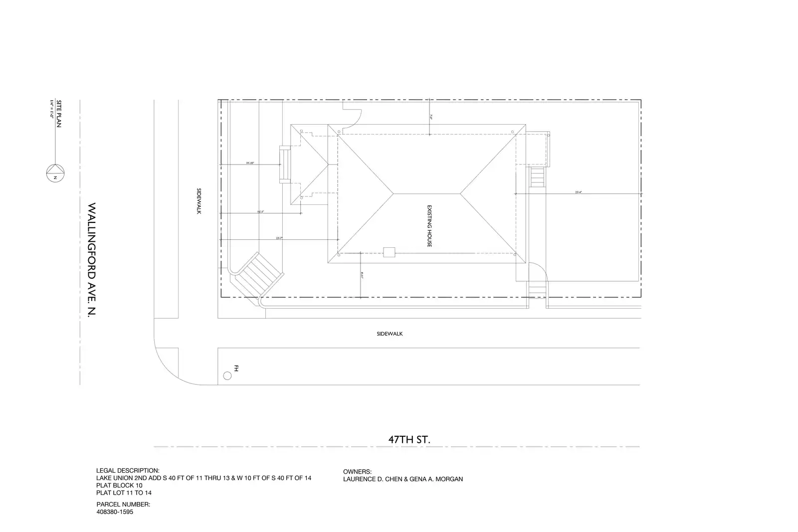 Site plan for 4700 Wallingford Ave N