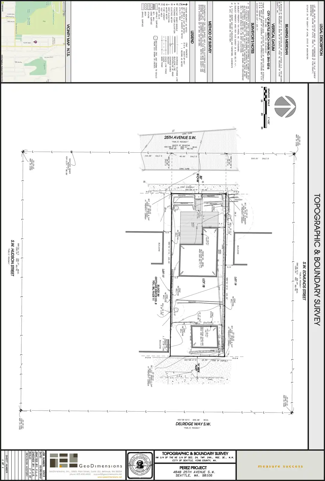 Site plan for 4848 25th Ave SW