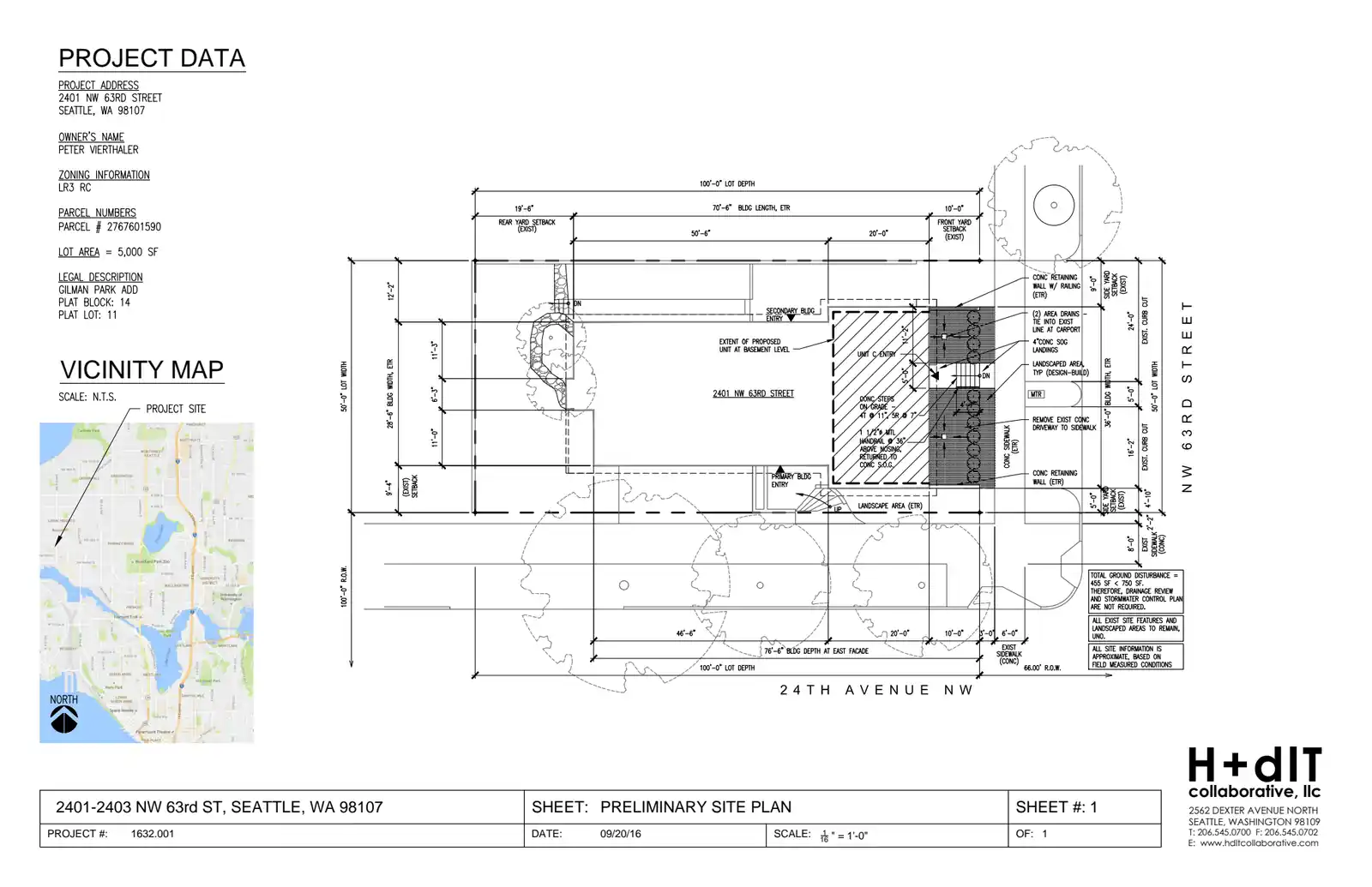 Site plan for 2401 NW 63rd St